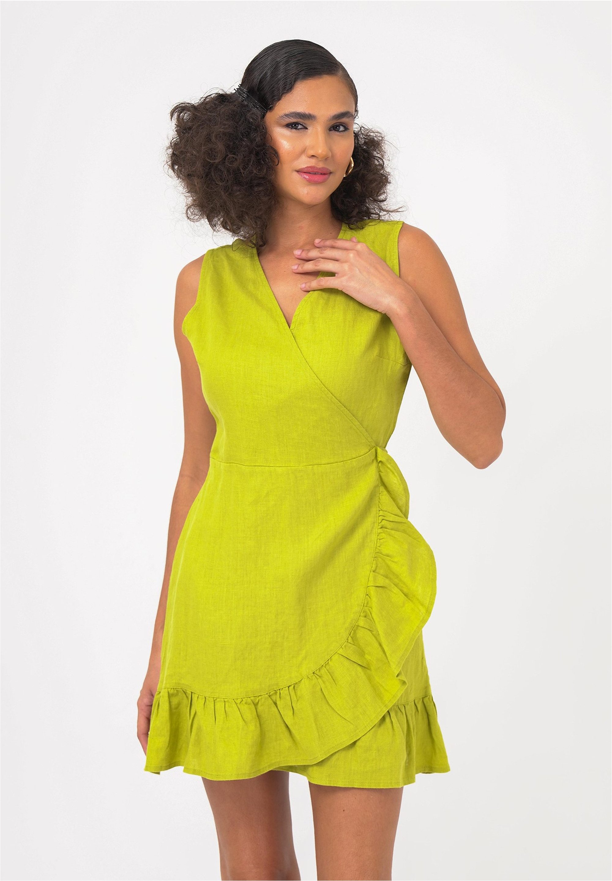 freshlions Jerseykleid "Mailinda", (1 tlg.), im eleganten Wickel-Design günstig online kaufen