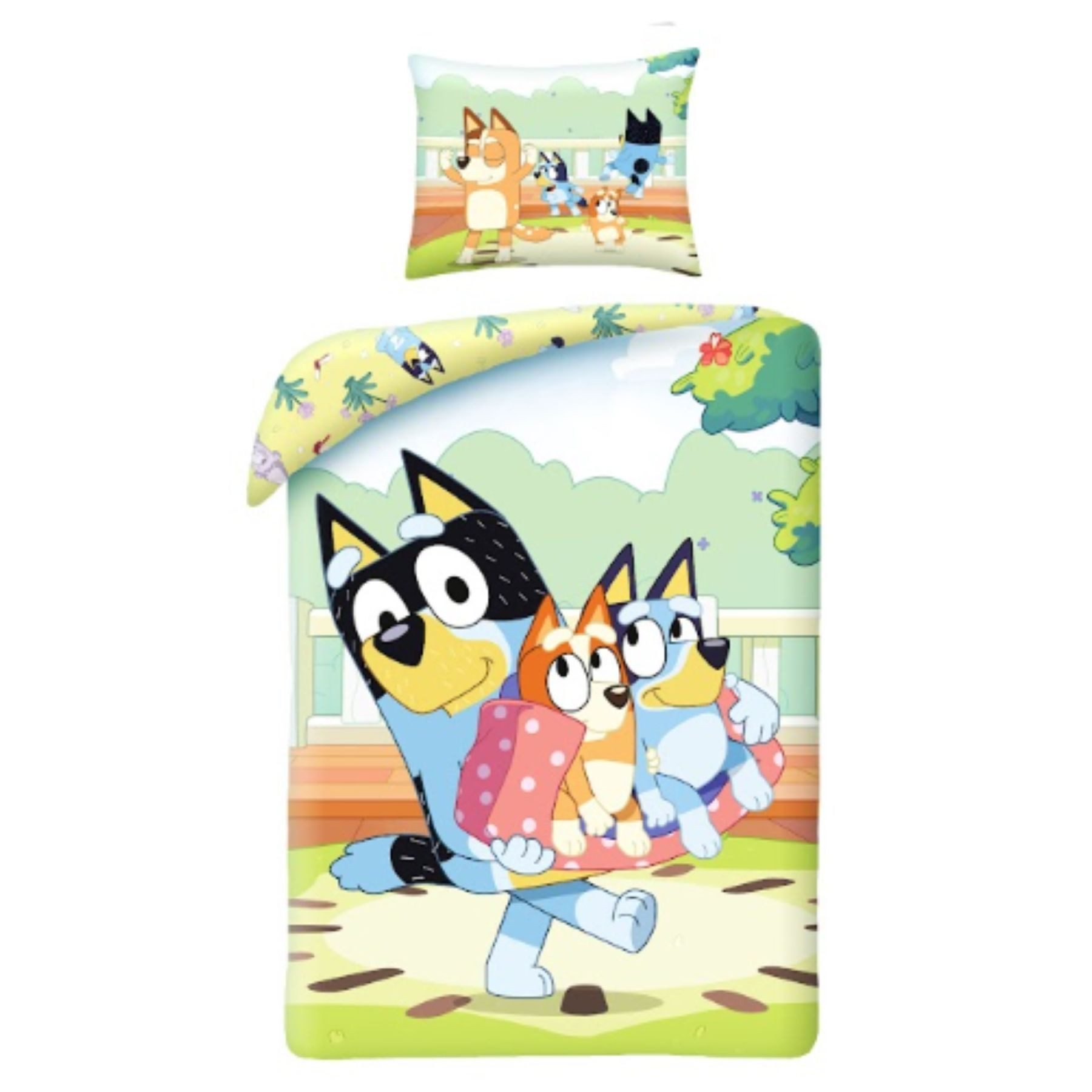 Bluey Bettwäsche Bettwäsche Set 140x200 cm + Kissenbezug 60x70 cm aus Mikro günstig online kaufen