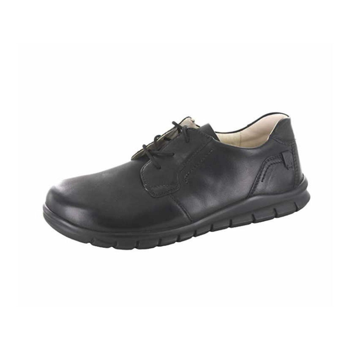 Komfort Schnürer für Herren in schwarz Schnürschuh