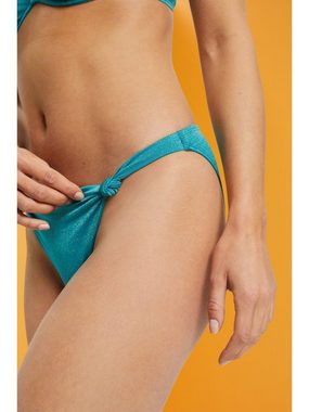 Esprit Bikini-Hose Glitzernde Bikinihose mit Knotendetail