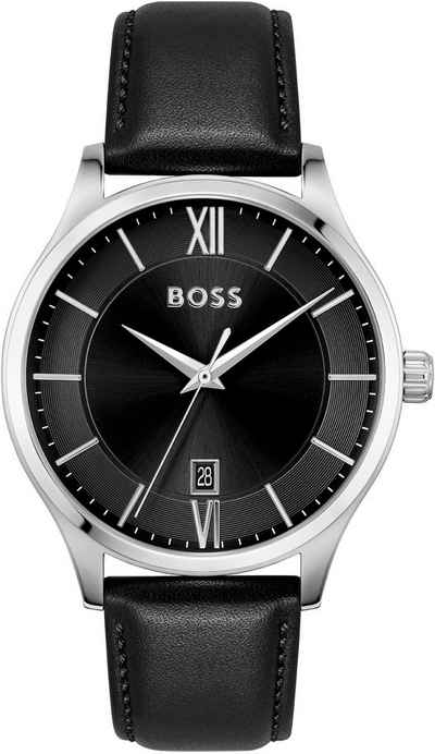 BOSS Quarzuhr Elite, 1513954, Herrenuhr, Armbanduhr, Datum, analog