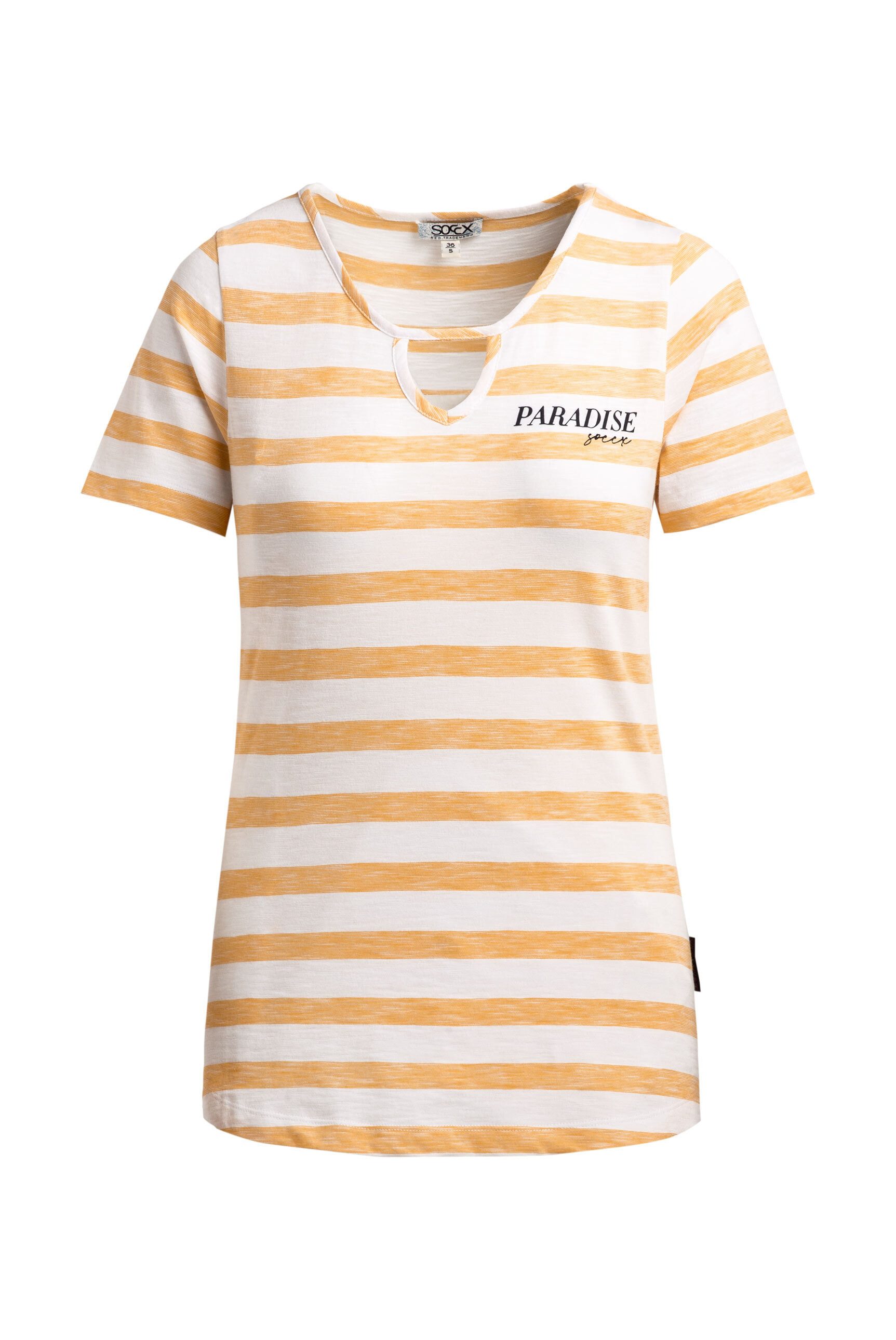 SOCCX Rundhalsshirt mit Cut-Outs