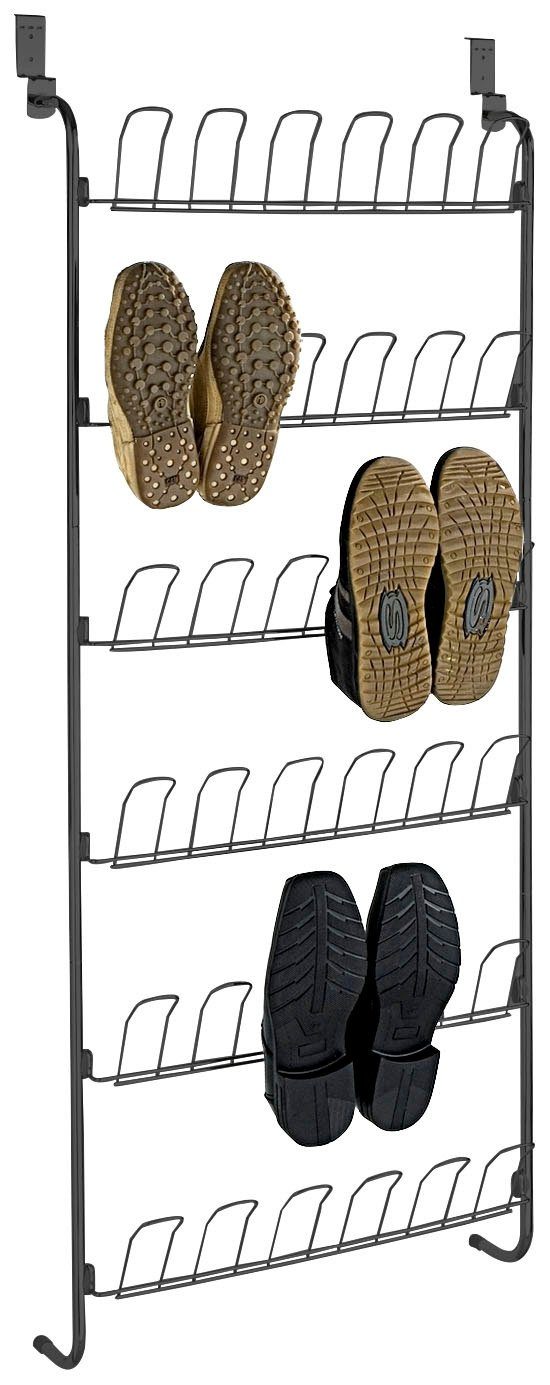 WENKO Schuhregal Türregal, für 18 Paar Schuhe
