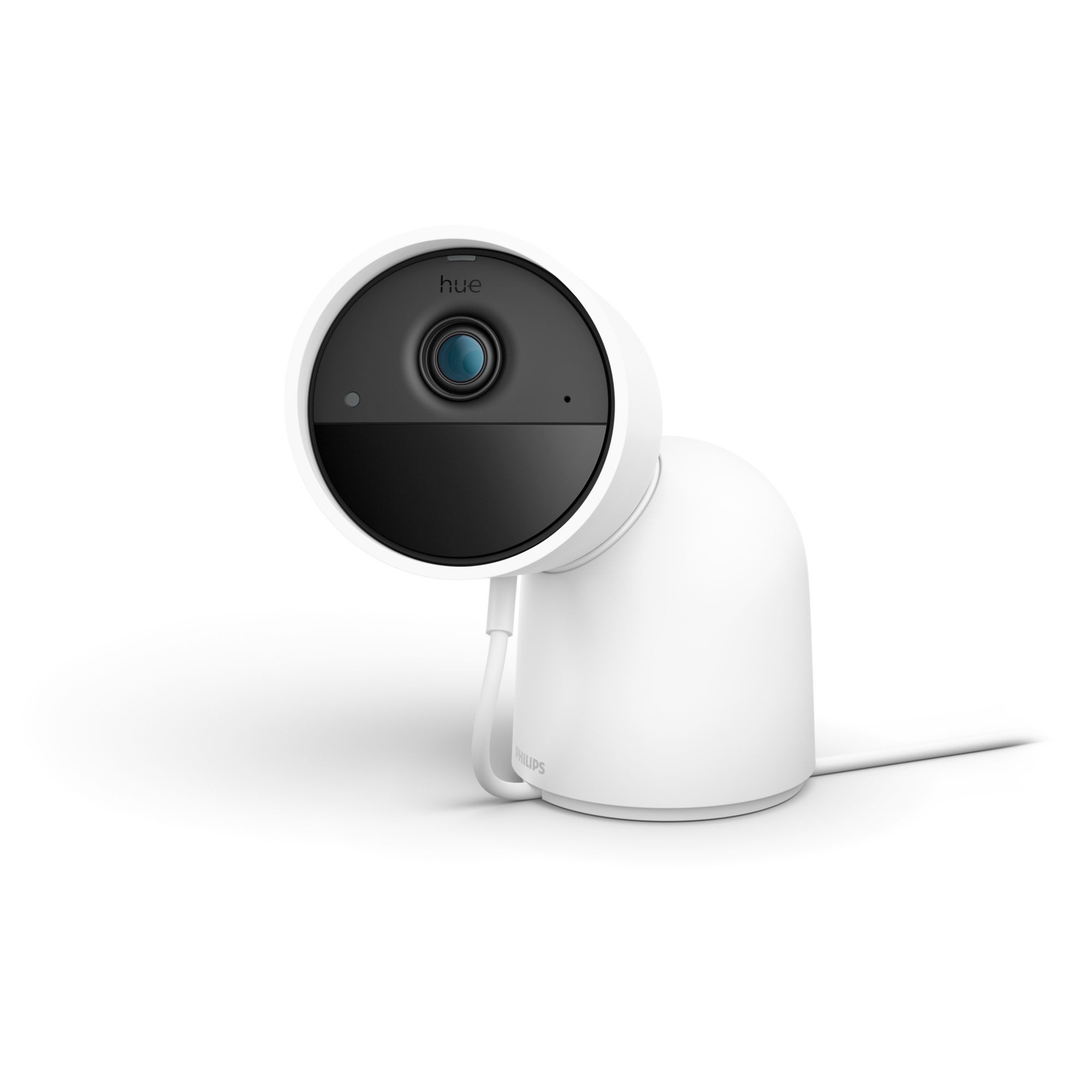 Philips Überwachungskamera Secure kabelgebundene Kamera mit Standfuss Weiss - Netzwerkkamera