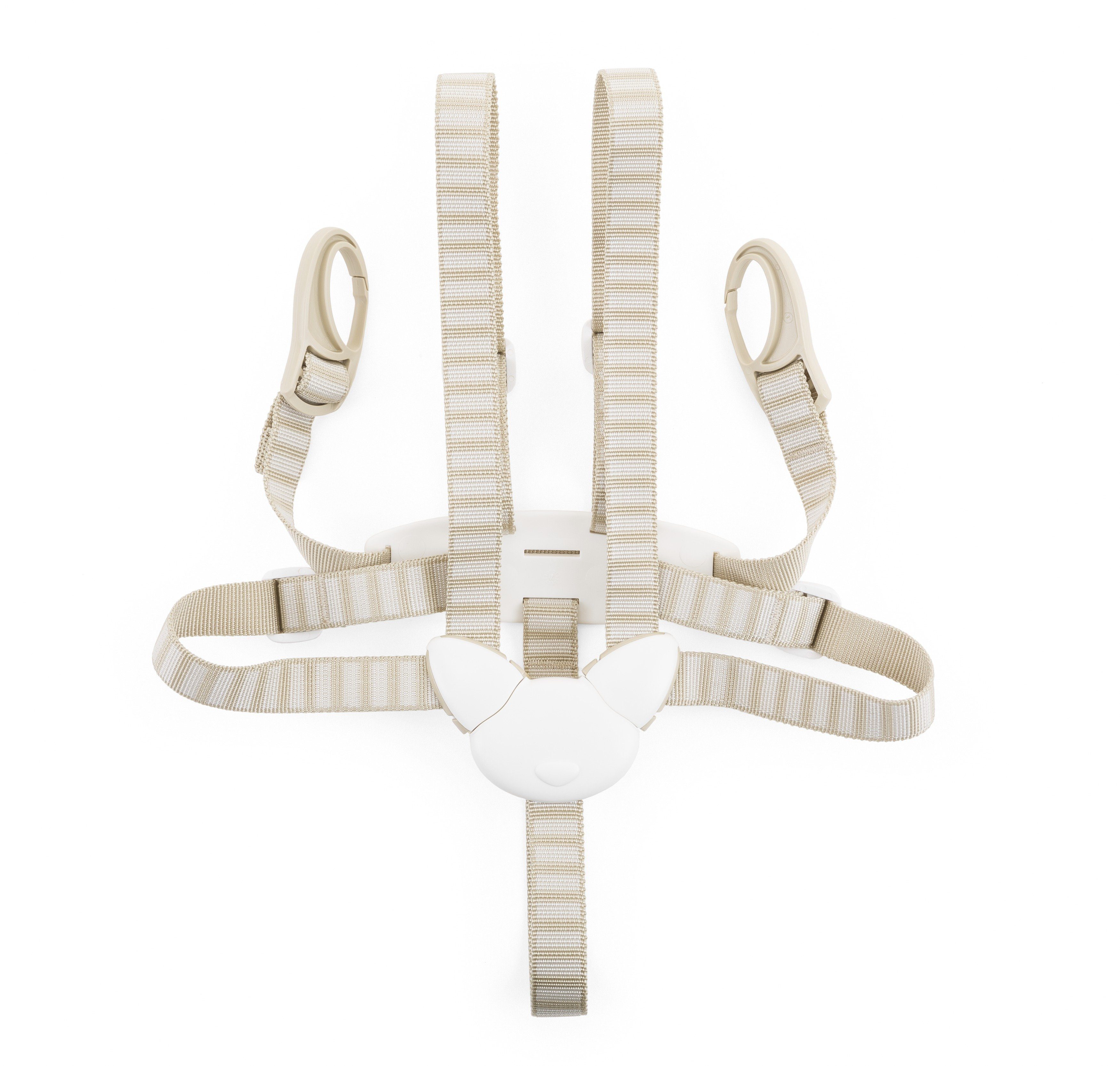 Stokke 5-Punkt-Sicherheitsgurt - Haltegurt für Tripp Trapp Hochstuhl beige Hochstuhl-Gurt