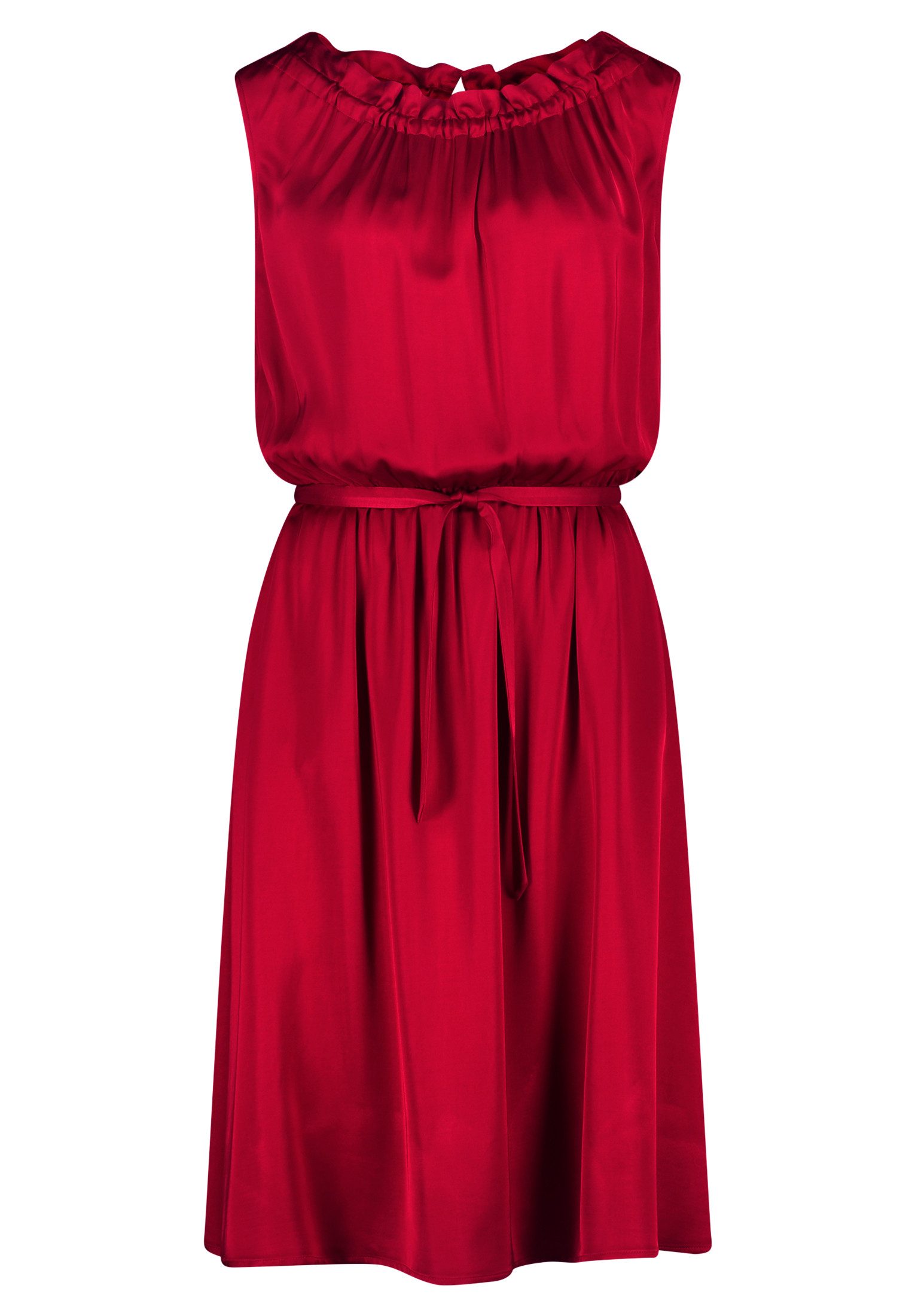 Betty&Co Sommerkleid Damen Freizeitkleid mit Bindegürtel Raffung günstig online kaufen