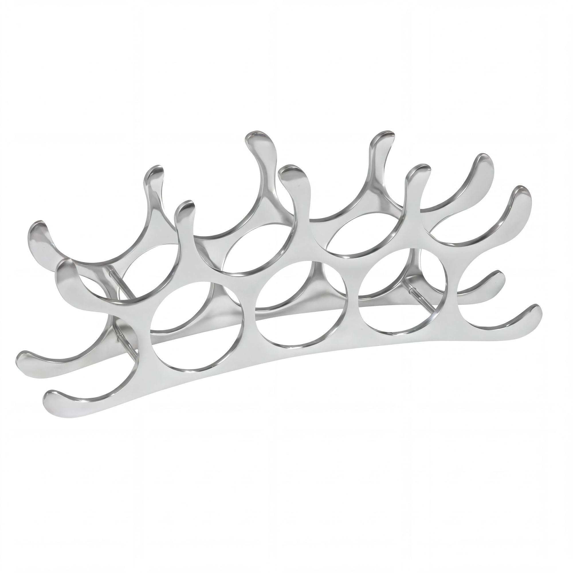 freiraum Weinregal WL1.677, in Silber - 55x12x20 (LxBxH)