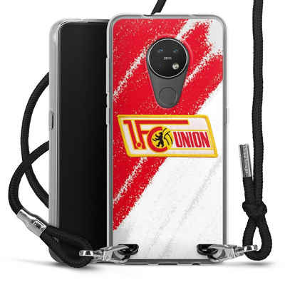 DeinDesign Handyhülle Offizielles Lizenzprodukt 1. FC Union Berlin Logo, Nokia 7.2 Handykette Hülle mit Band Case zum Umhängen Cover mit Kette