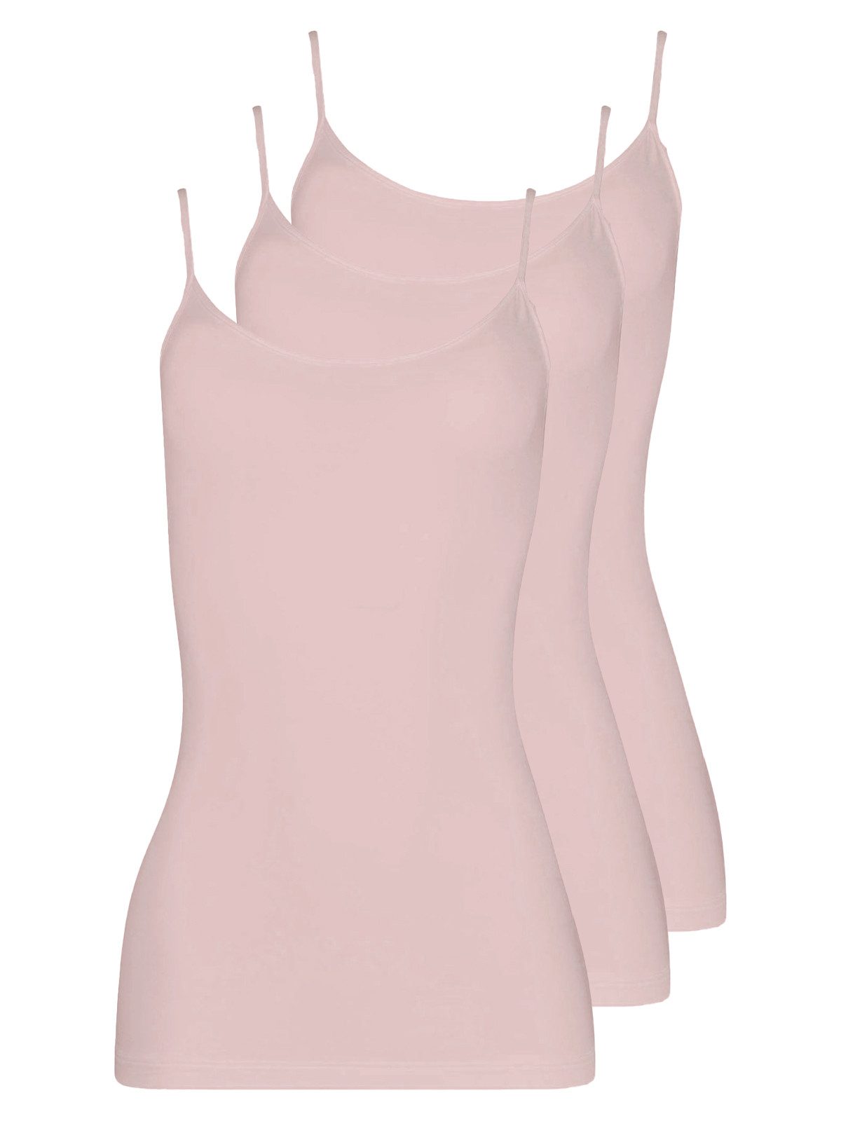 Pompadour Achseltop 3er Pack Damen Spaghettitop Intime (Packung, 3-St) -