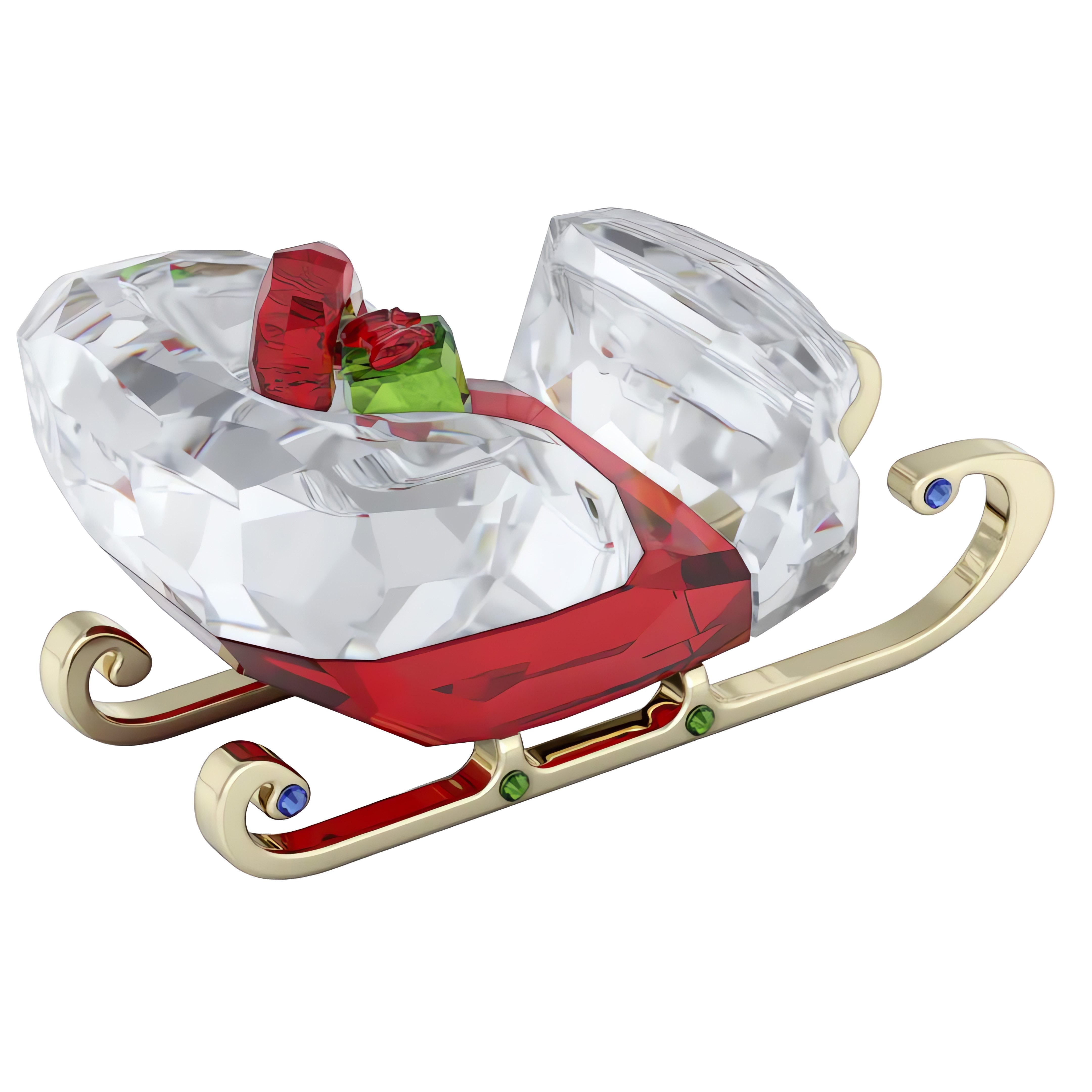 Swarovski Weihnachtsfigur Dekofigur Kristallfigur Sammelfigur Schlitten, günstig online kaufen