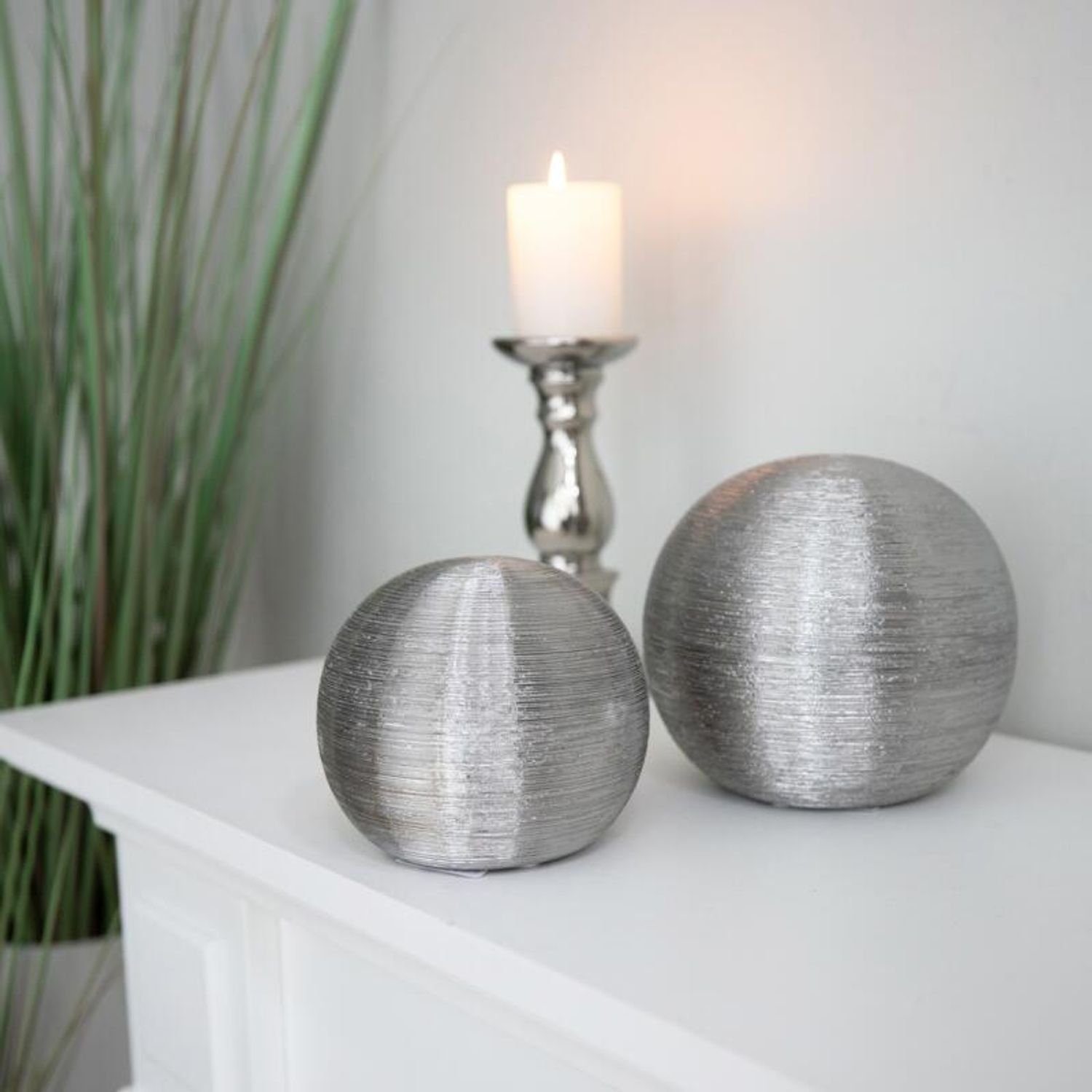 BURI Dekofigur Dekokugel Keramik 12,5x12cm Kugel günstig online kaufen