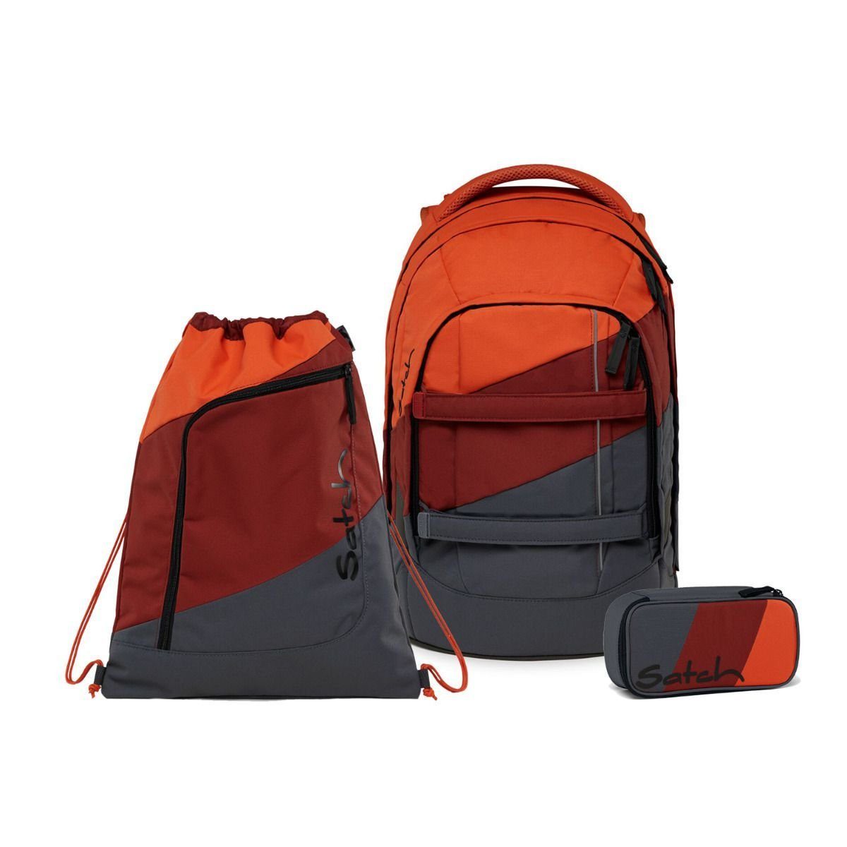 Satch Schulrucksack Pack Now or Never (3tlg, inkl. Schlamperbox und Sportbeutel)