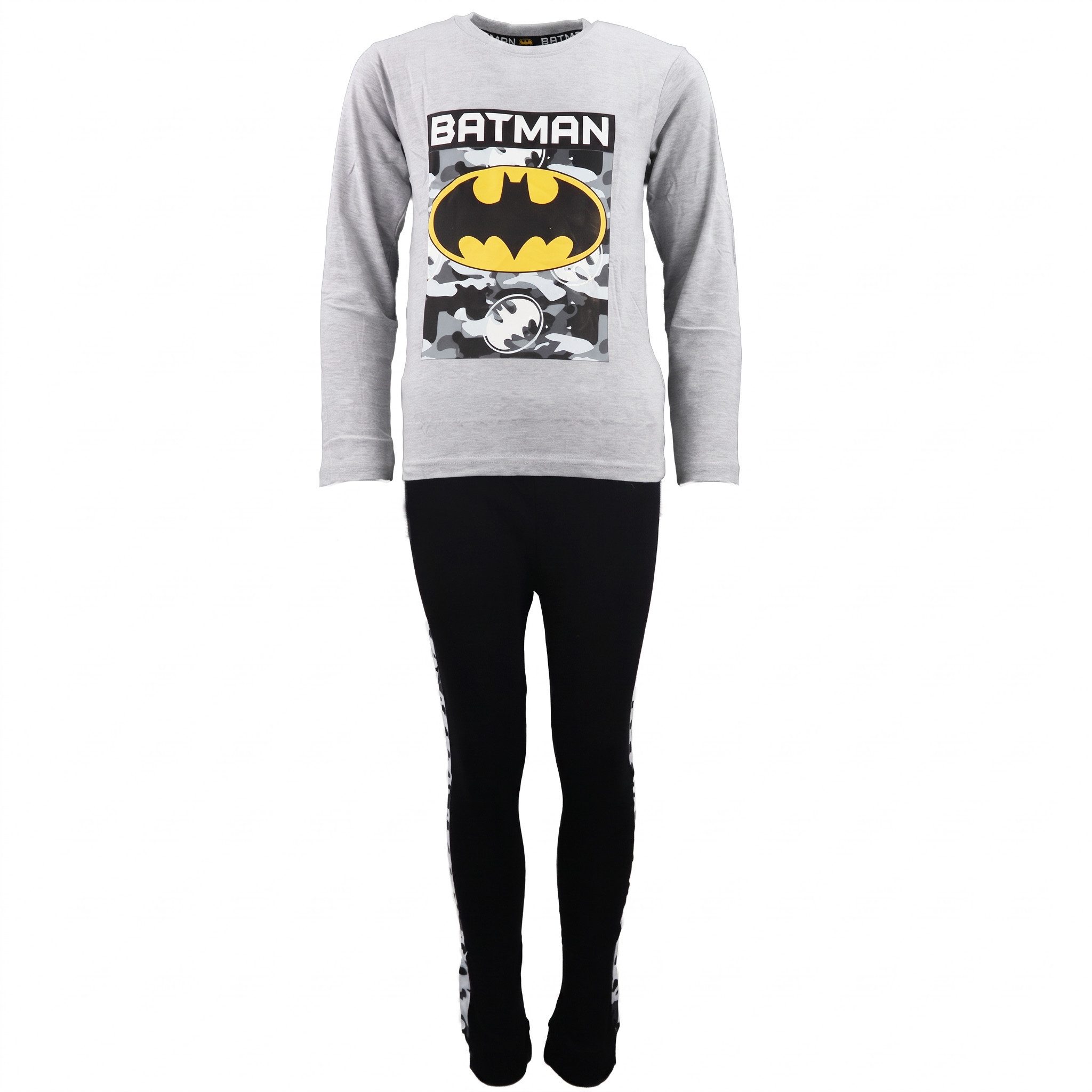 DC Comics Schlafanzug DC Comics Batman Jungen Kinder lang Pyjama Schlafanzug Gr. 134-140