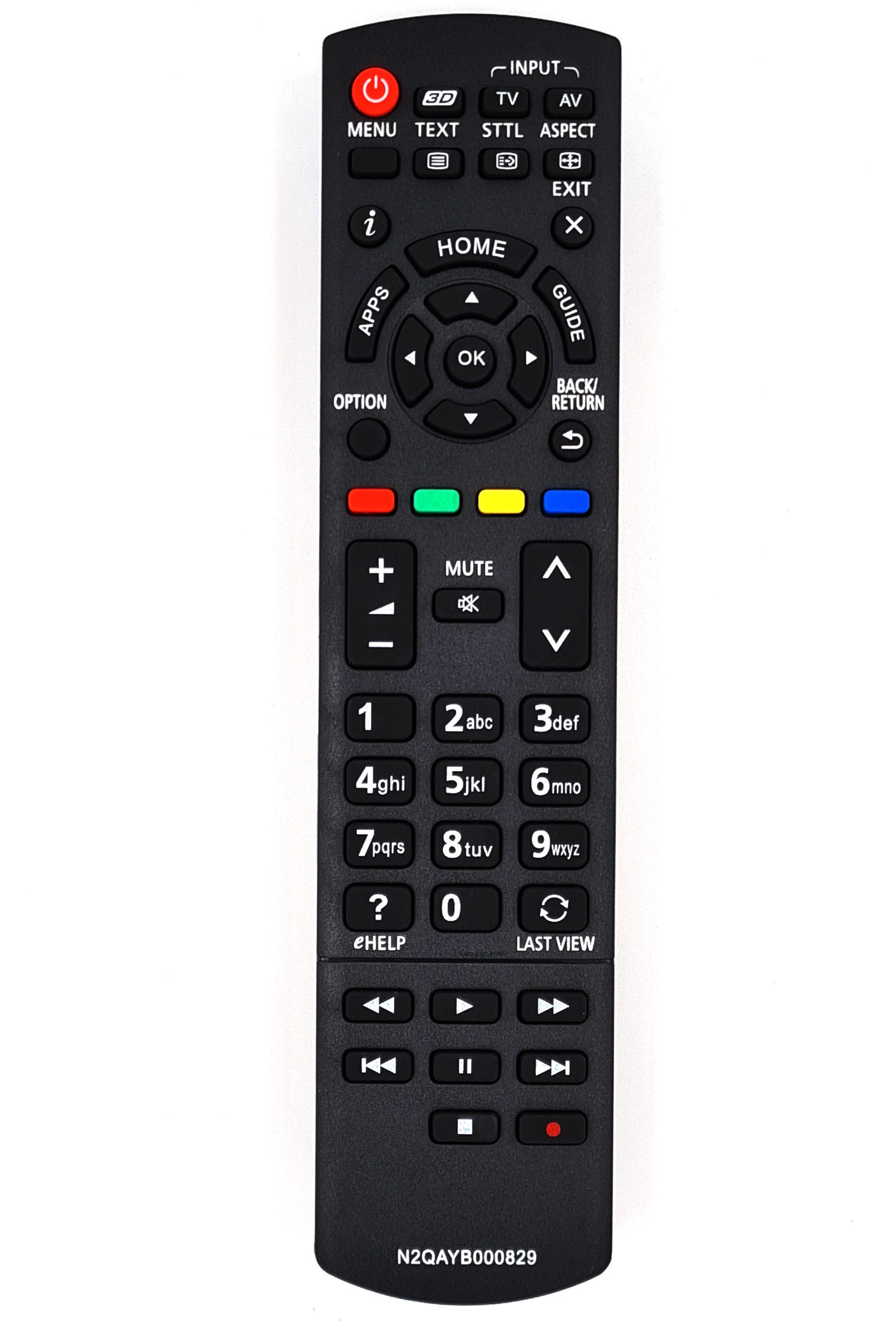 Ersatz Fernbedienung für Panasonic N2QAYB000829 TV Fernbedienung