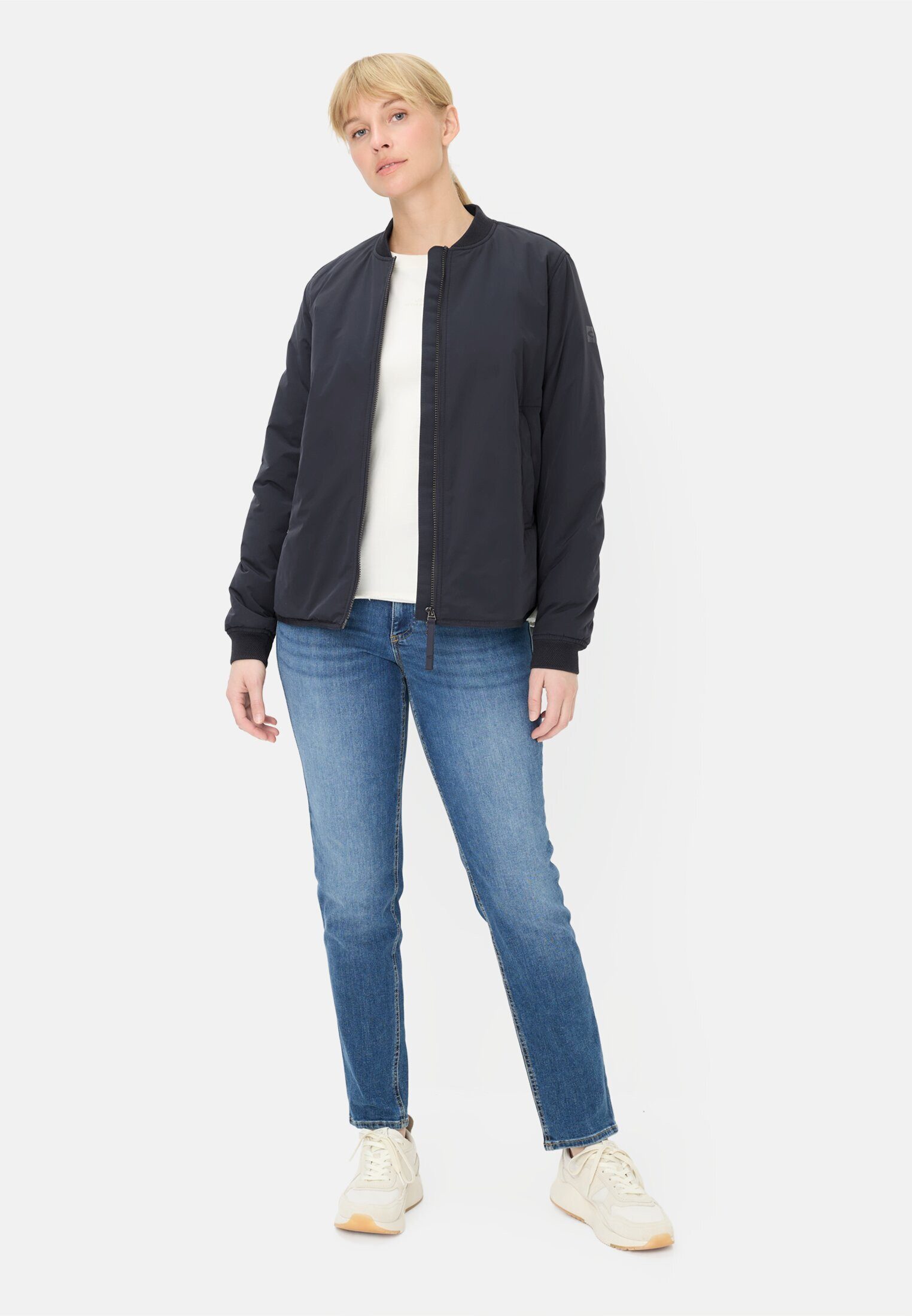 camel active Bomberjacke mit 2-Wege-Reißverschluss Langarm