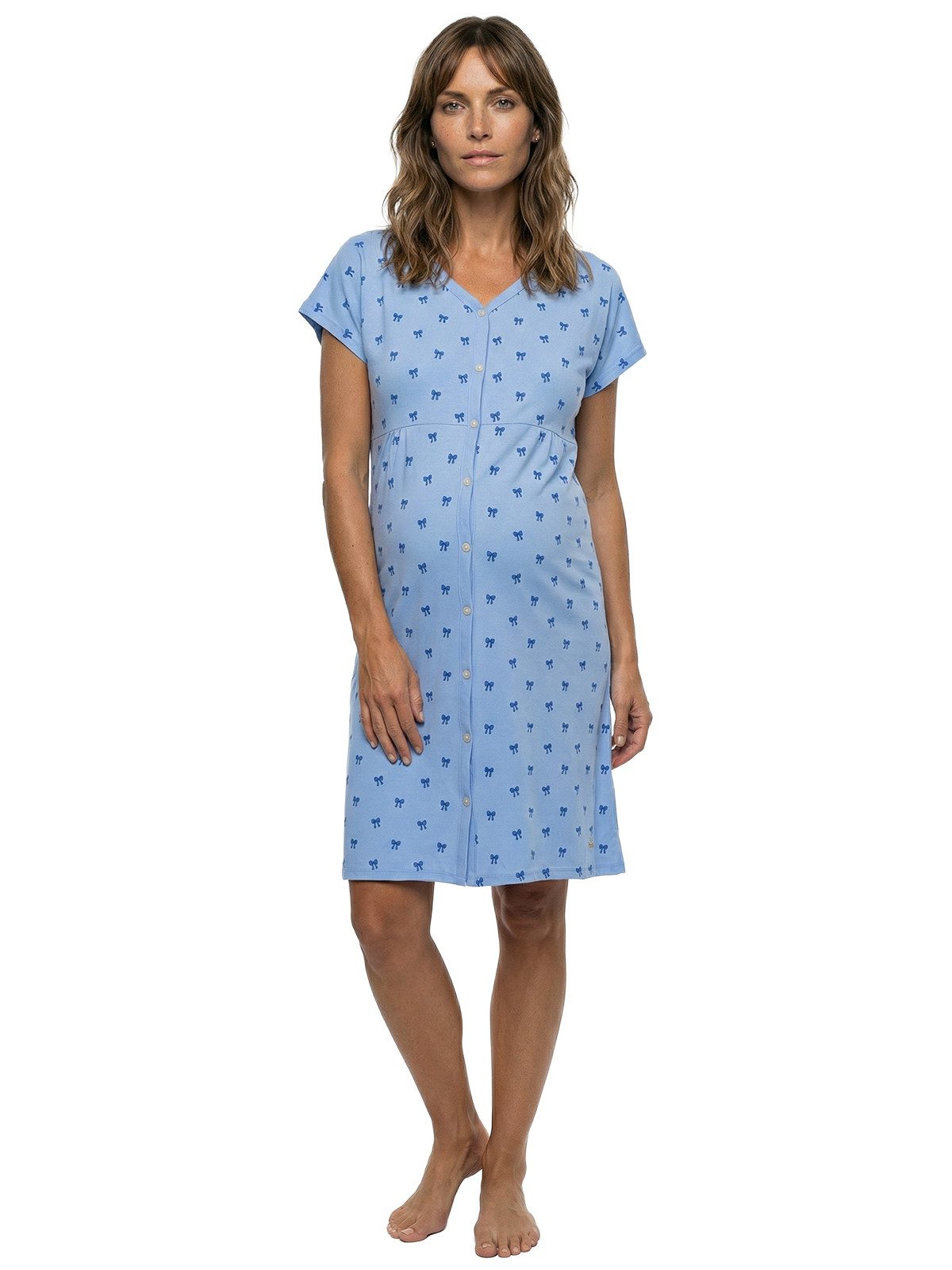 Banii Nachthemd Umstandsnachthemd Kurzarm - Mima Schleife