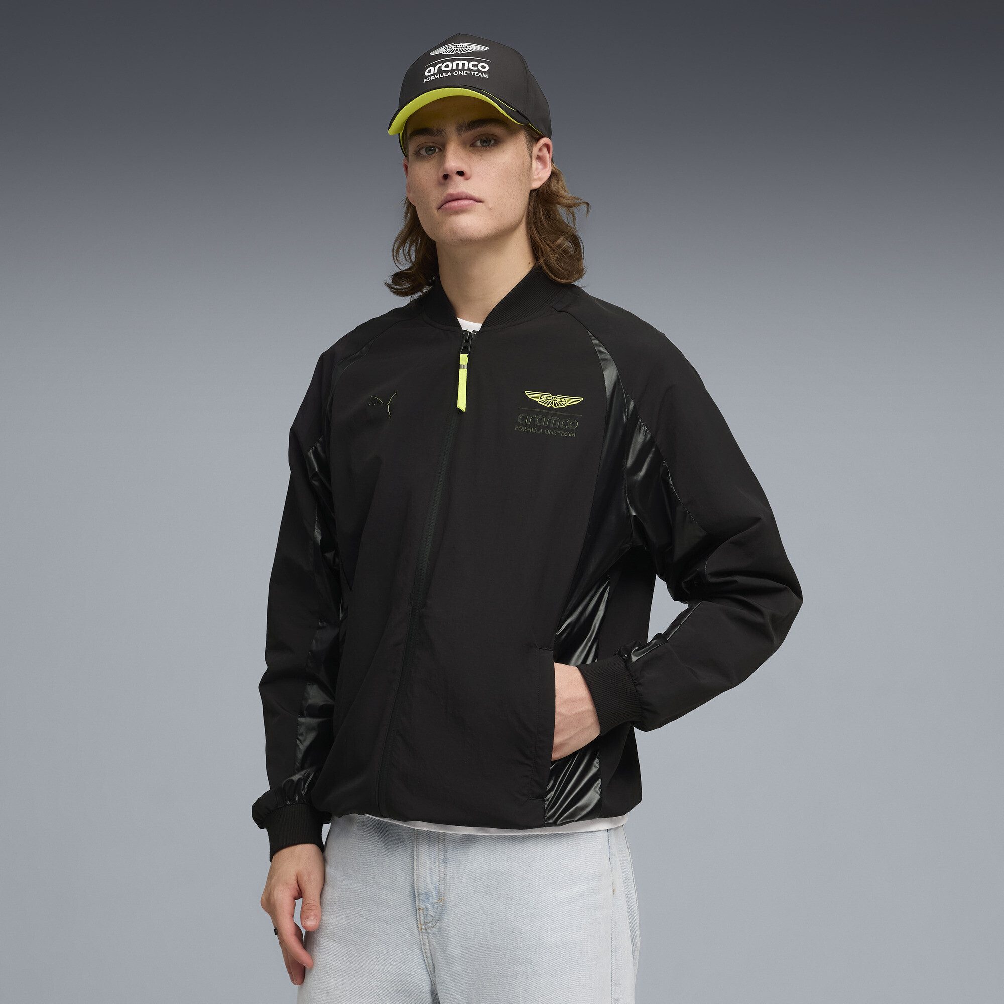 PUMA Trainingsjacke PUMA x ASTON MARTIN ARAMCO F1® TEAM Lifestyle Bomberjacke Herren