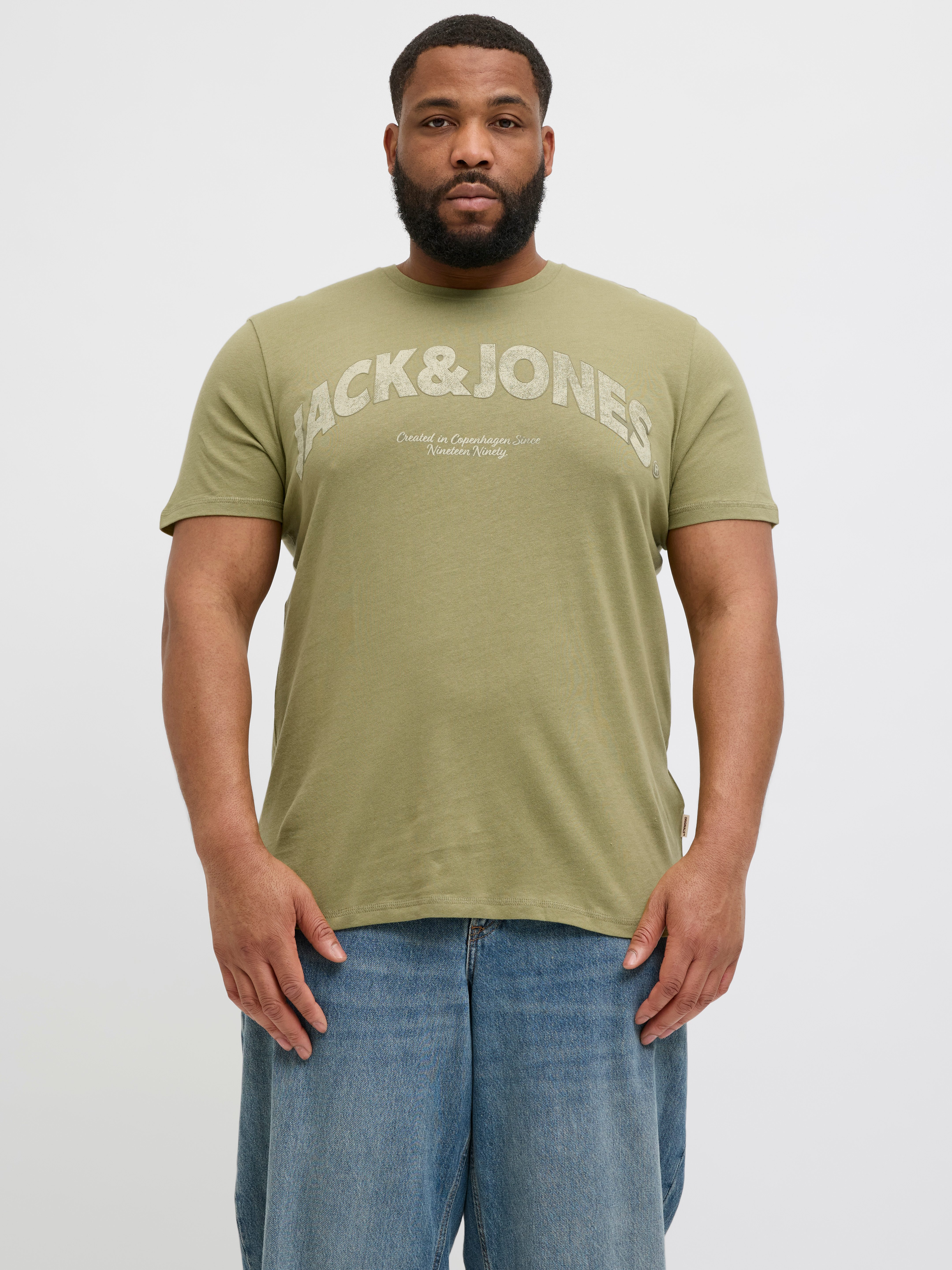 Jack & Jones PlusSize Print-Shirt JORALMERIA BOLD BRANDING TEE SS CN PLS mi günstig online kaufen