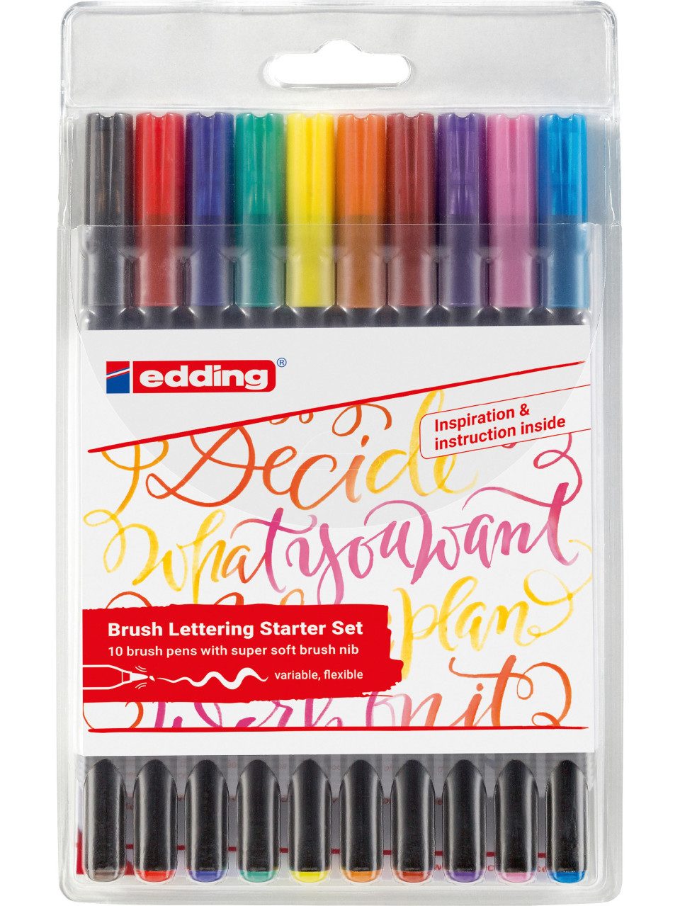 edding Filzstift edding 1340 Brushlettering Starter 10er Set 1 - 3