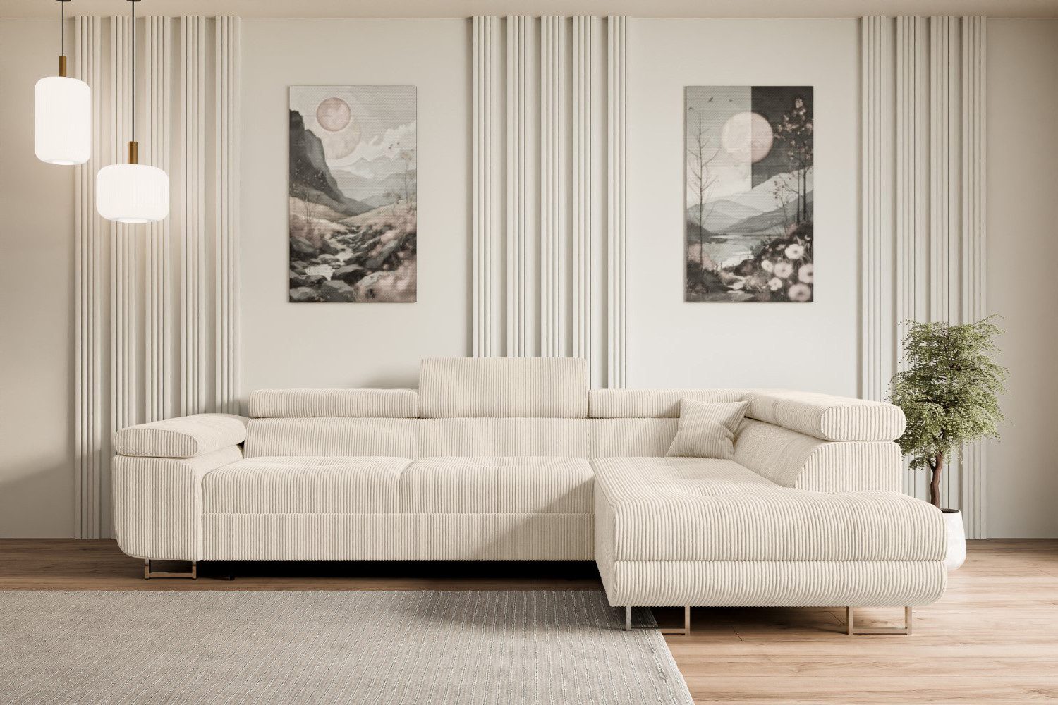 ALTDECOR Ecksofa GUSA-L, Couch mit Schlaffunktion, günstig online kaufen
