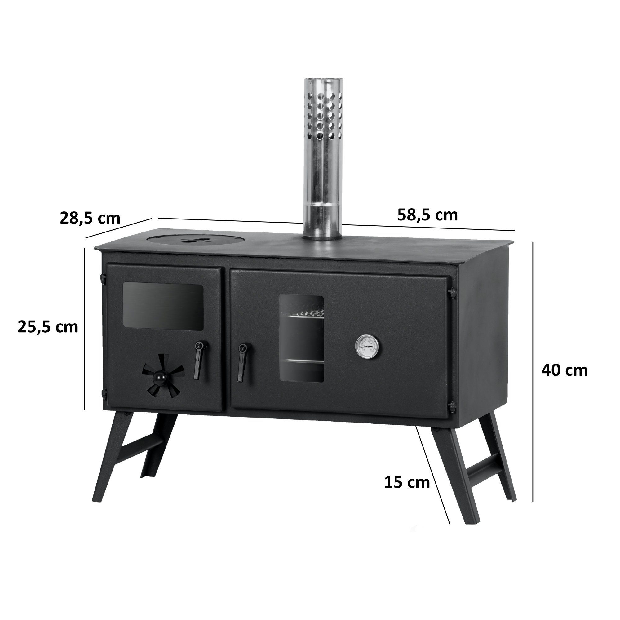 CampFeuer Feuerstelle Zeltofen, 28,5 x 58,5 günstig online kaufen