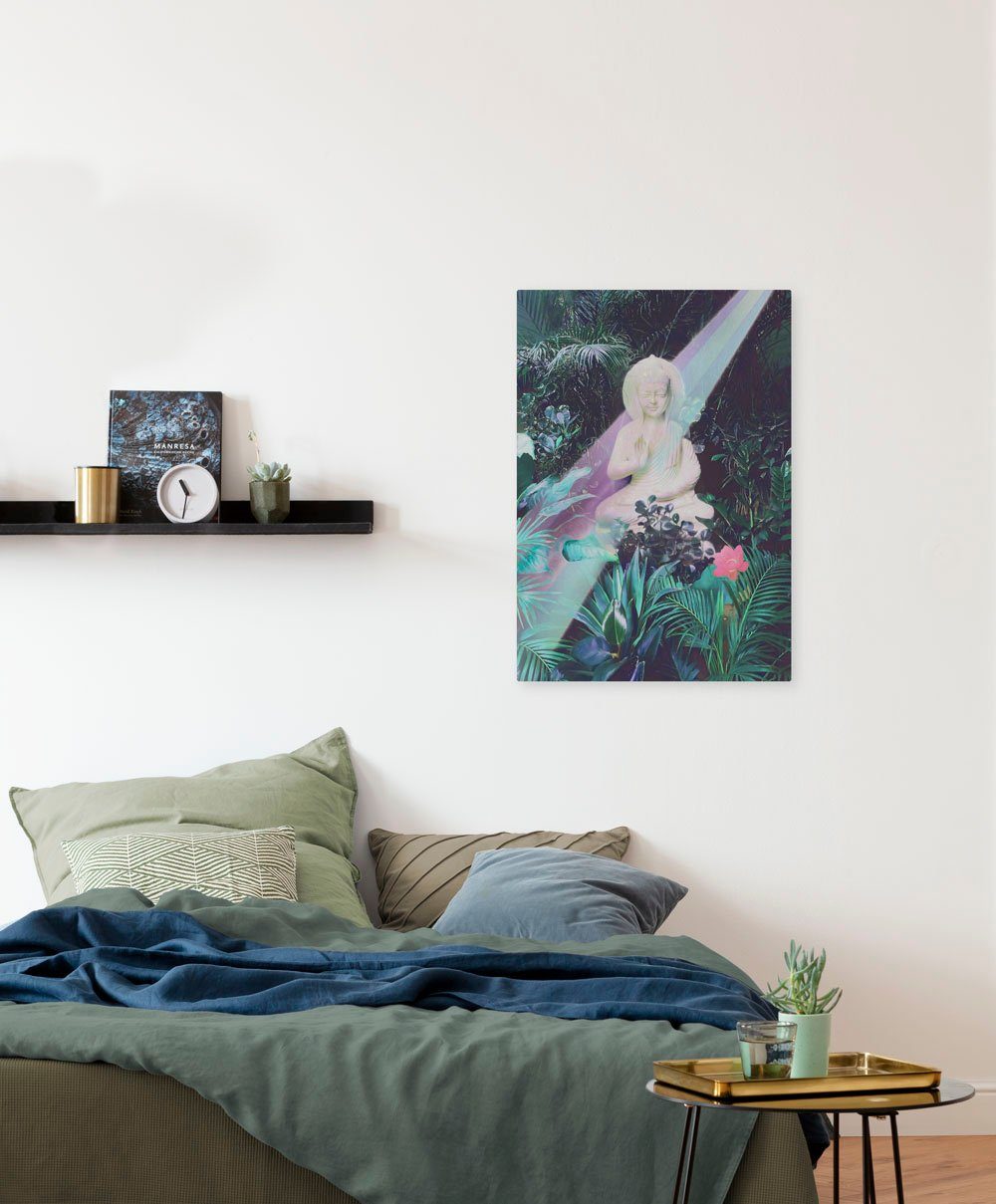 Komar Leinwandbild Garden of Silence - Größe 40 x 60 cm, Natur (1 St), Keilrahmenbild mi Echtholzrahmen