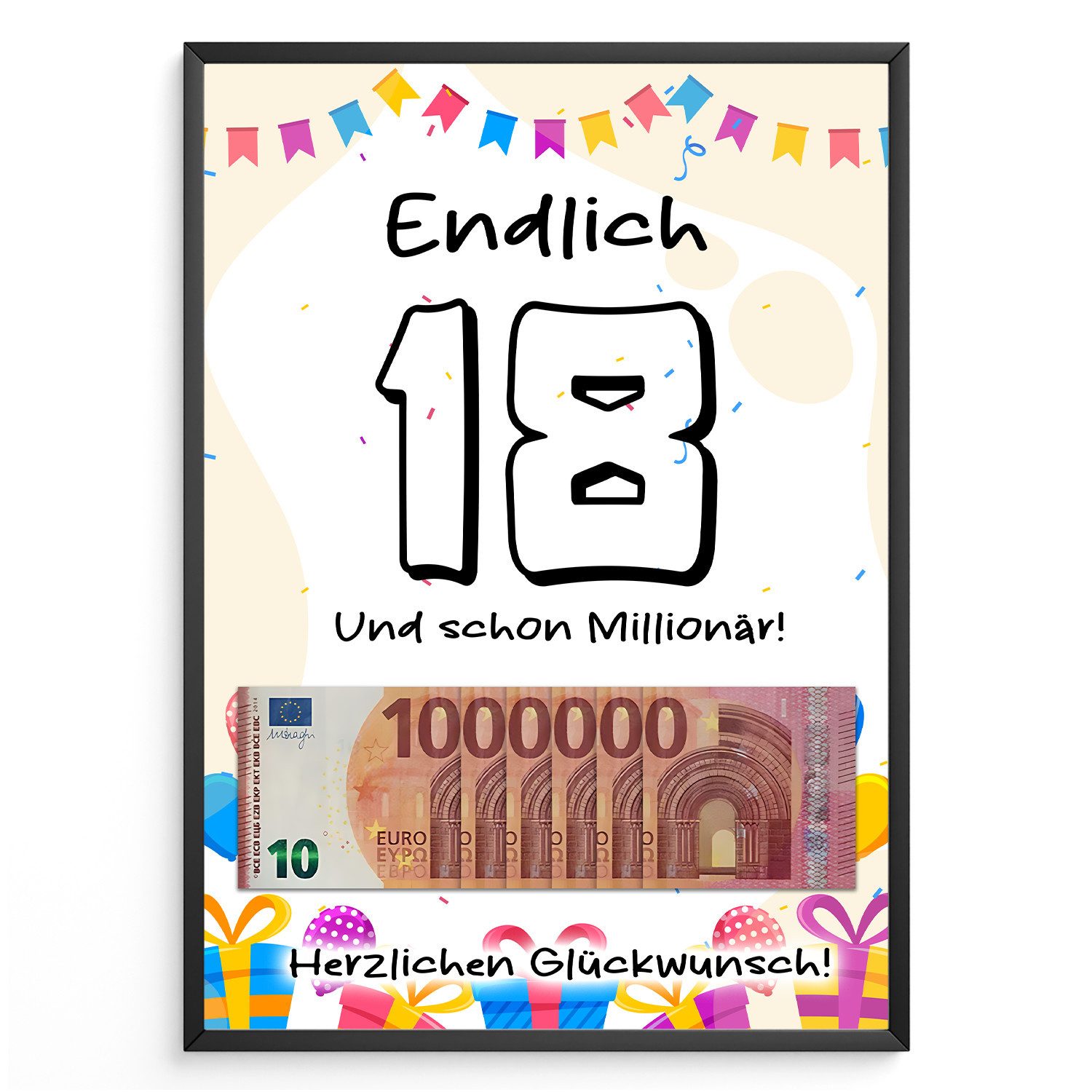 Tigerlino Poster 18. Geburtstag Geschenk Jungen günstig online kaufen