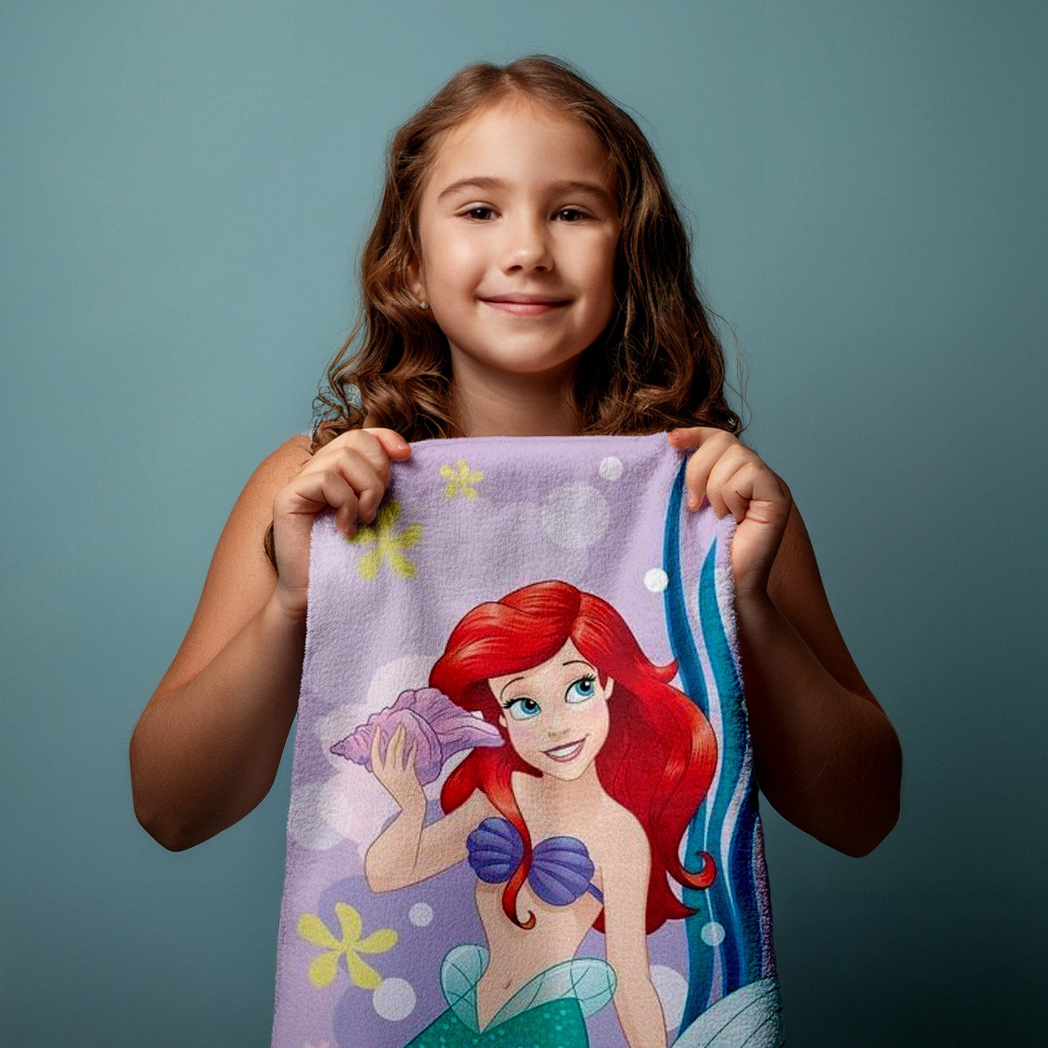 Jerry Fabrics Handtücher Disney Arielle Duschtuch Badetuch Strandtuch 70 x 140cm, (1 Duschtuch, 1-St)