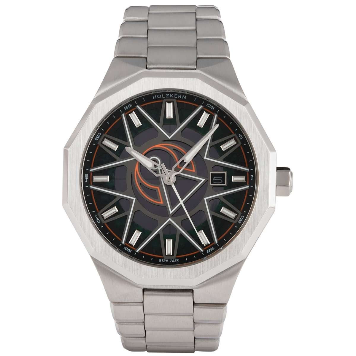 Holzkern Solaruhr 9010631023690, Herrenuhr Solar Star Trek™ Vulcan Achat/Grün