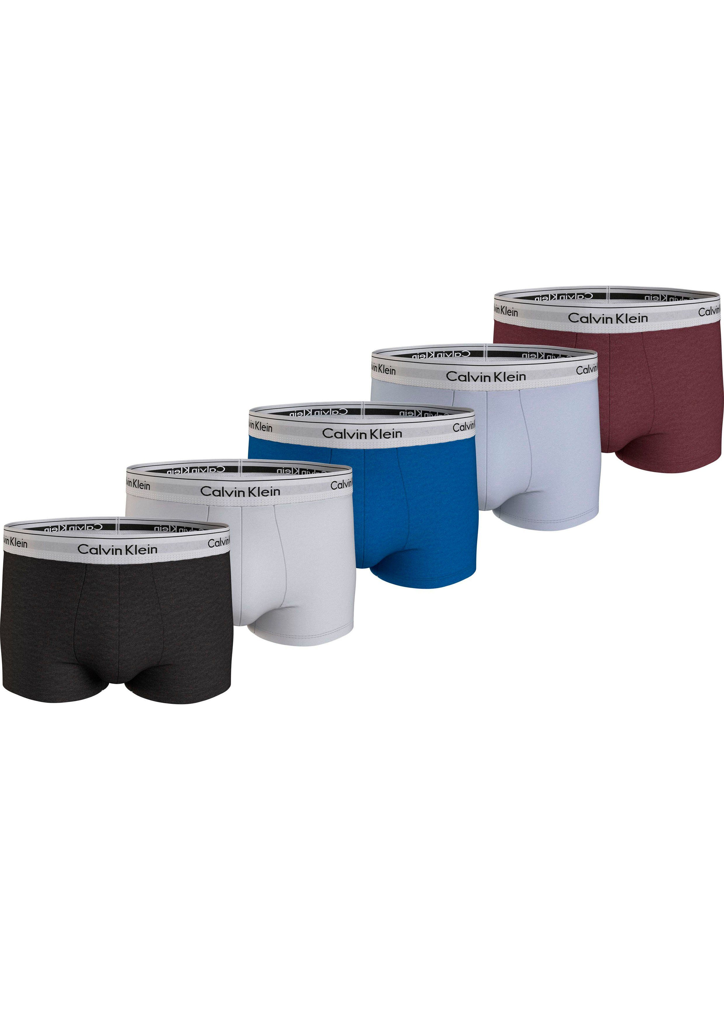 Calvin Klein Underwear Trunk TRUNK 5PK (Packung, 5er-Pack) mit Logo-Elastikbund