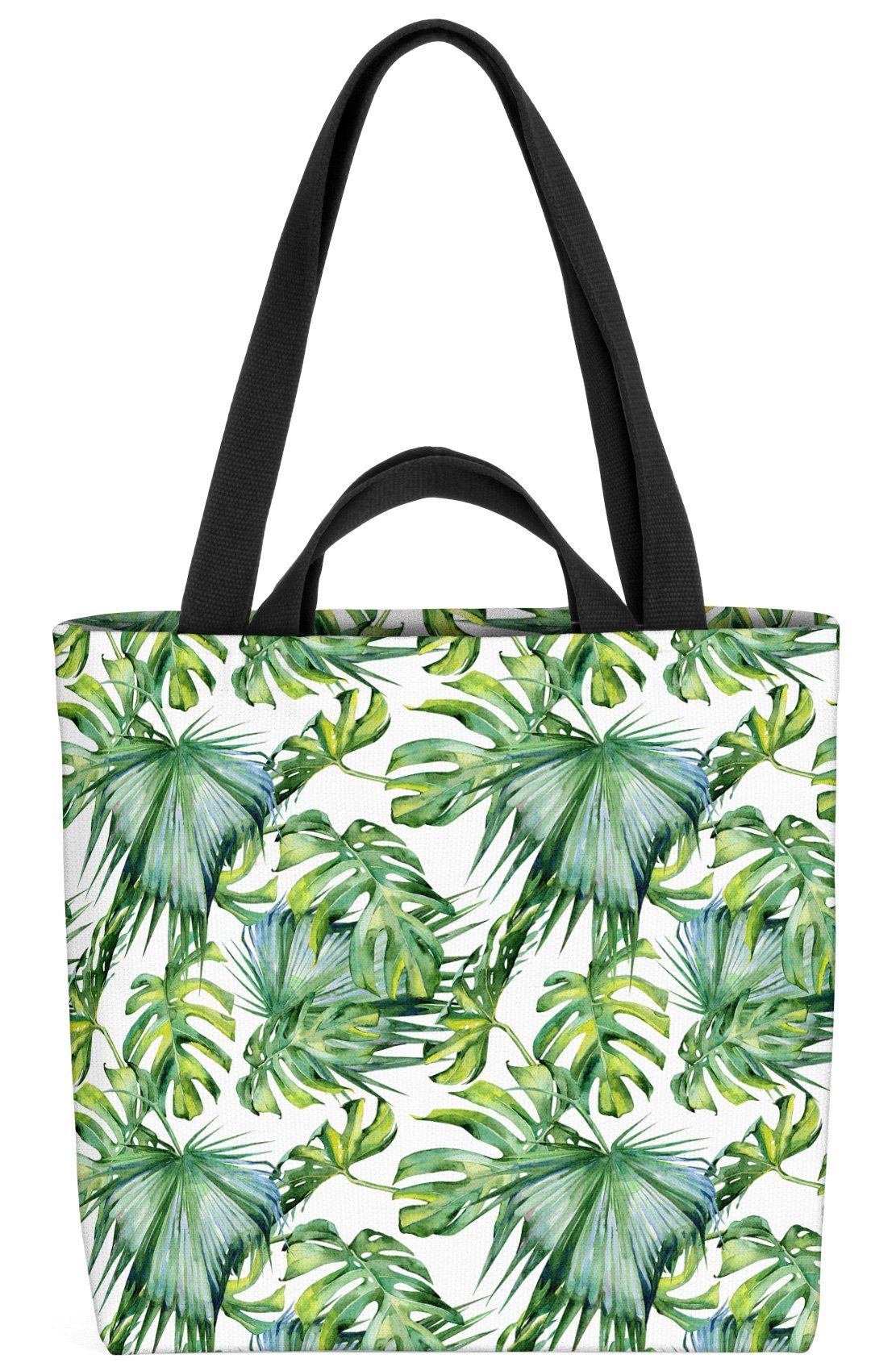 VOID Henkeltasche (1-tlg), Dschungel Muster palme Blätter baum pflanze muster garten bunt Natur