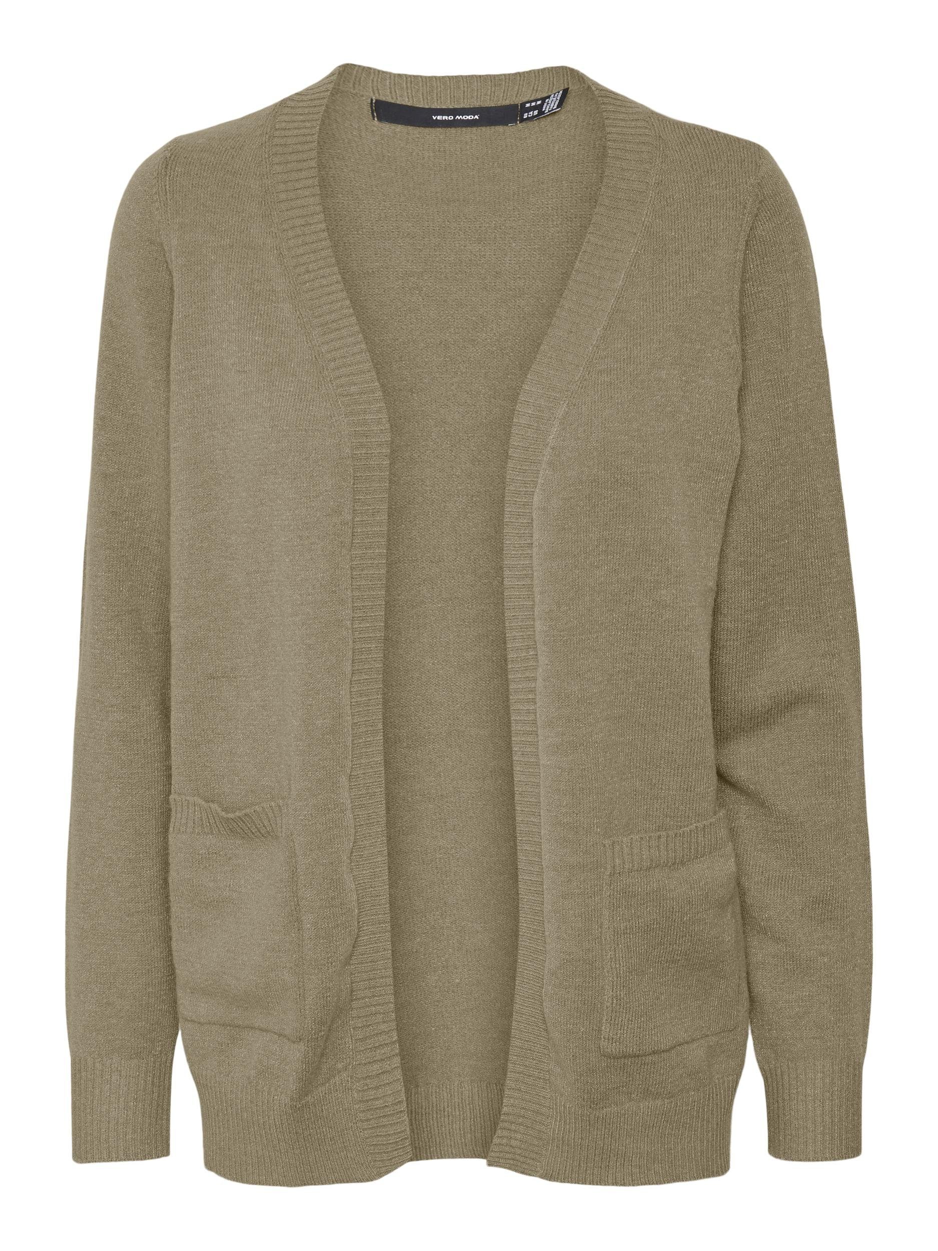 Vero Moda Strickjacke POCKET CARDIGAN melange sepia LS VMLILLIE tint