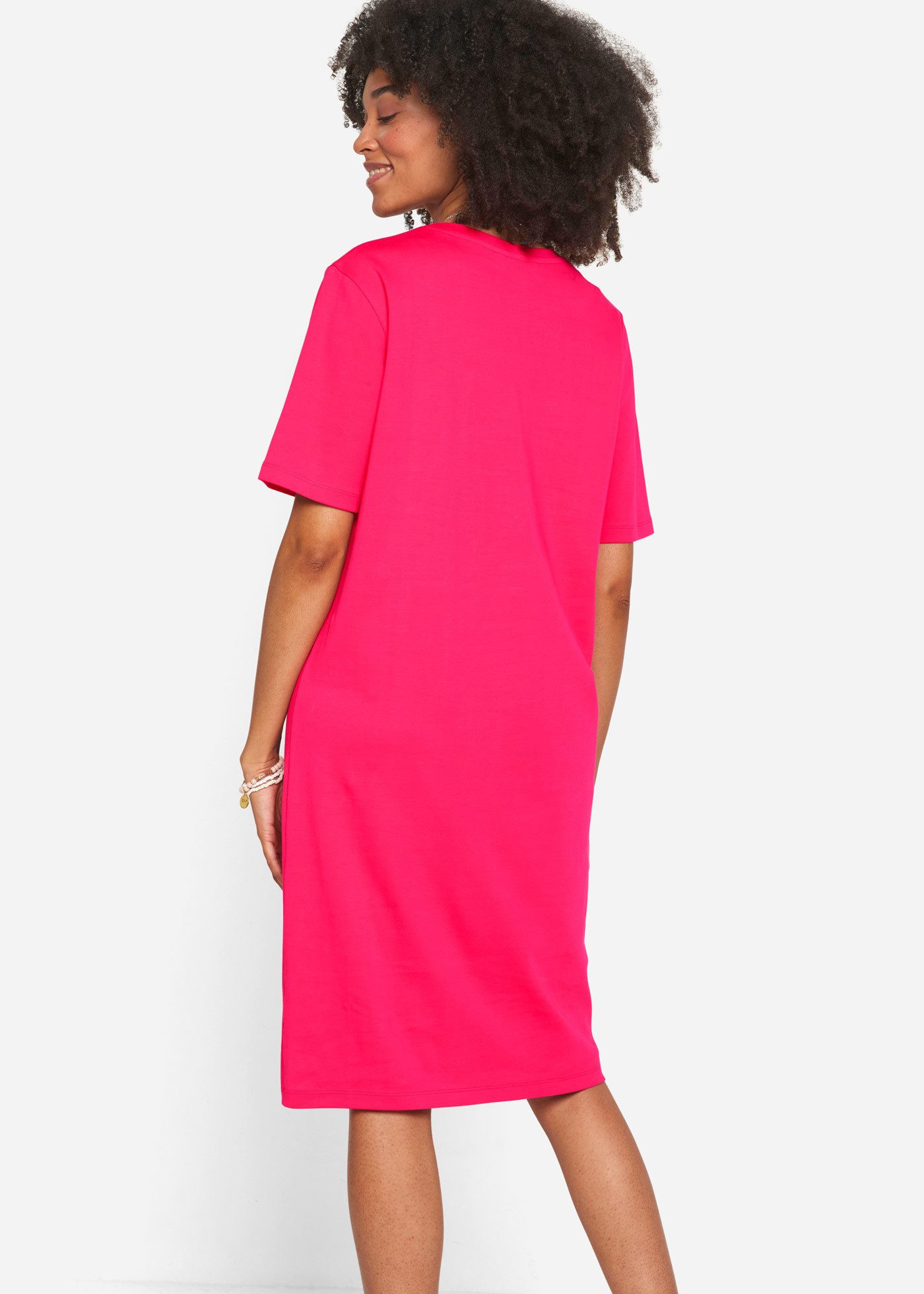 bonprix Shirtkleid (Packung, 2-tlg) für Alltag, mit Rundhalsausschnitt, Kurzarm, Oversize Passform