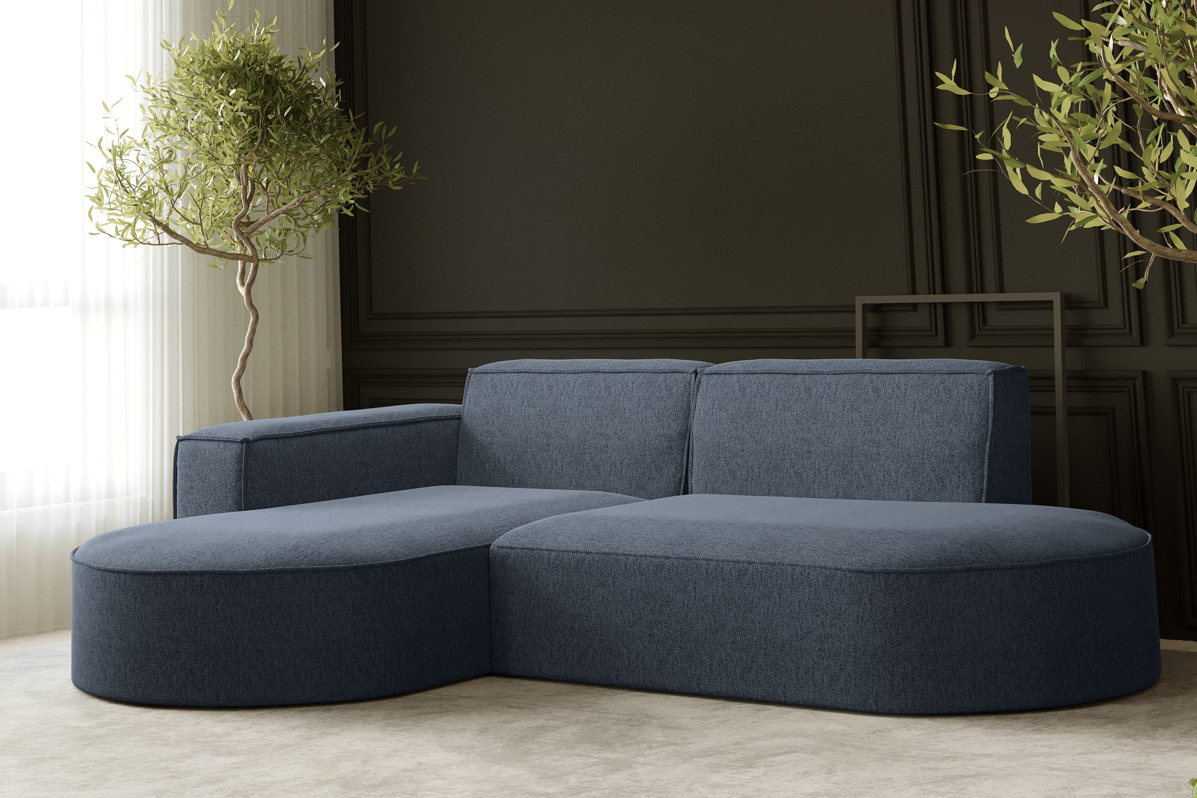 Kaiser Möbel Ecksofa Designer MODENA STUDIO L stoff Cord, Verita,Boucle, Ec günstig online kaufen