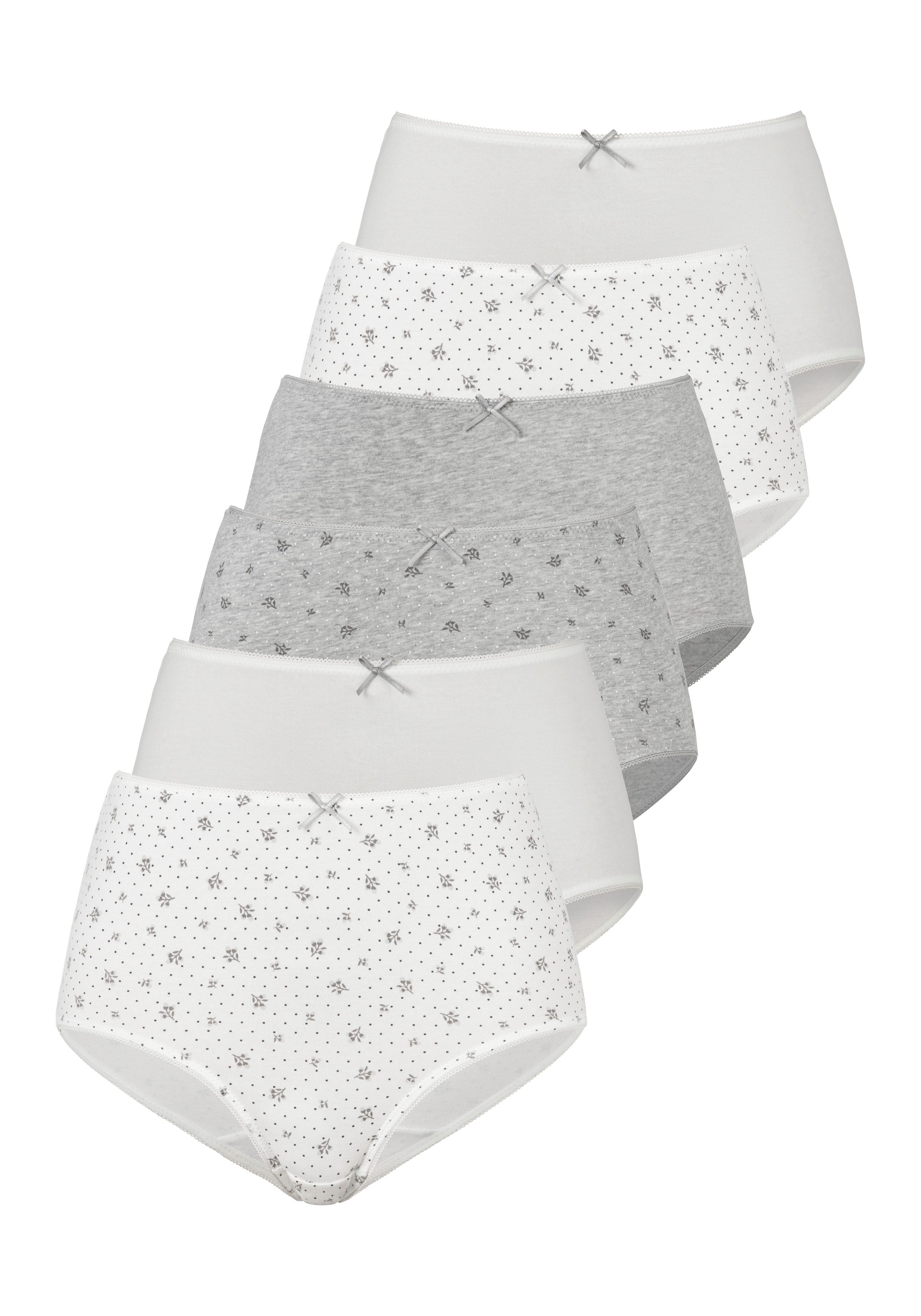 petite fleur Taillenslip (6er-Pack) aus elastischer Baumwolle