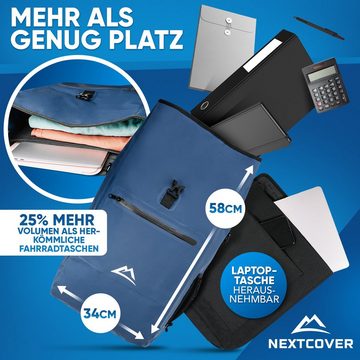 Nextcover Fahrradtasche NEU 3in1 Fahrradtasche für Gepäckträger - Fahrradrucksack wasserdicht