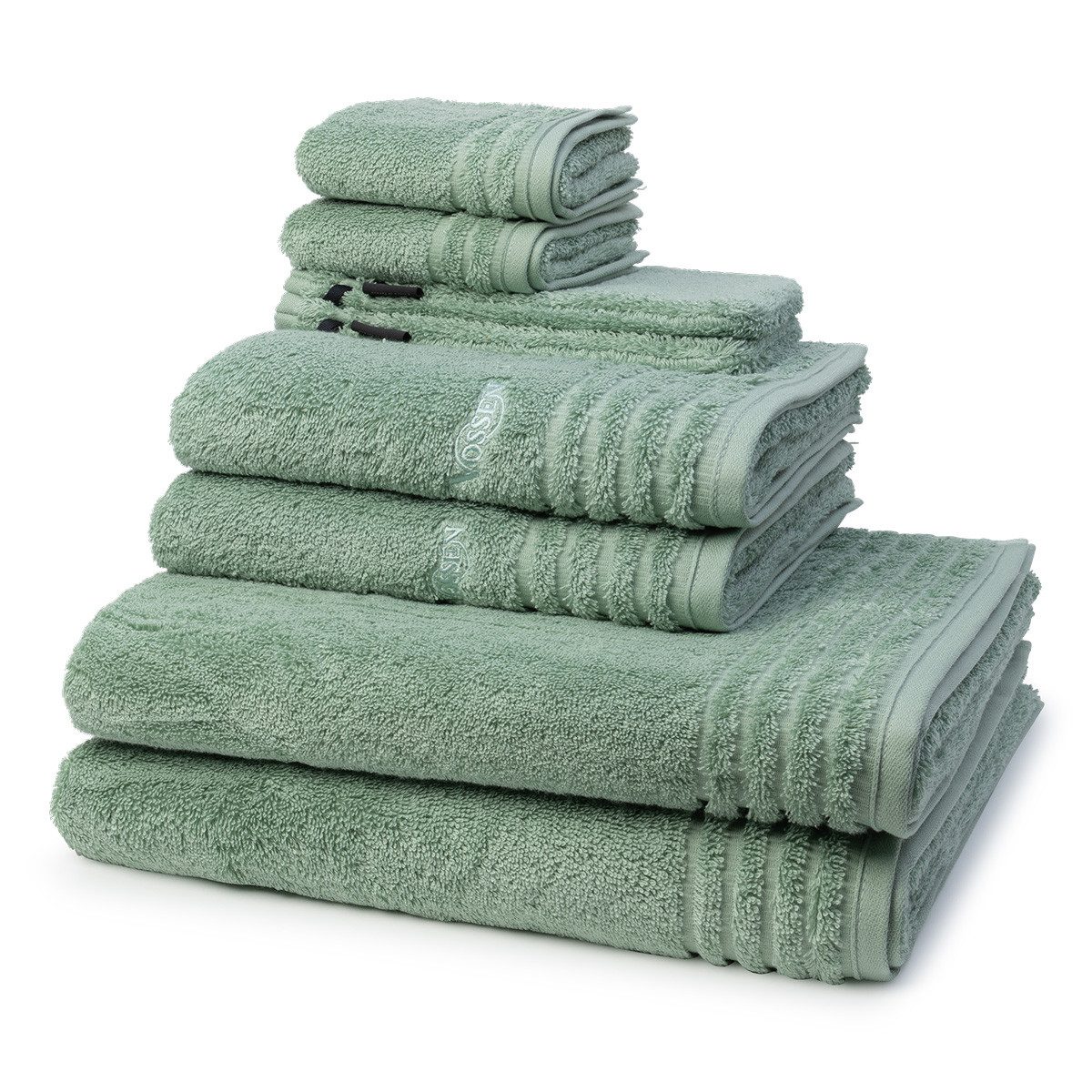 Vossen Handtuch Set Vienna Style Supersoft, Frottee (Spar-Set, 8-St), 2 X Wasch- 2 X Gäste- 2 X Dusch- 2 X Handtuch im Set - Baumwolle