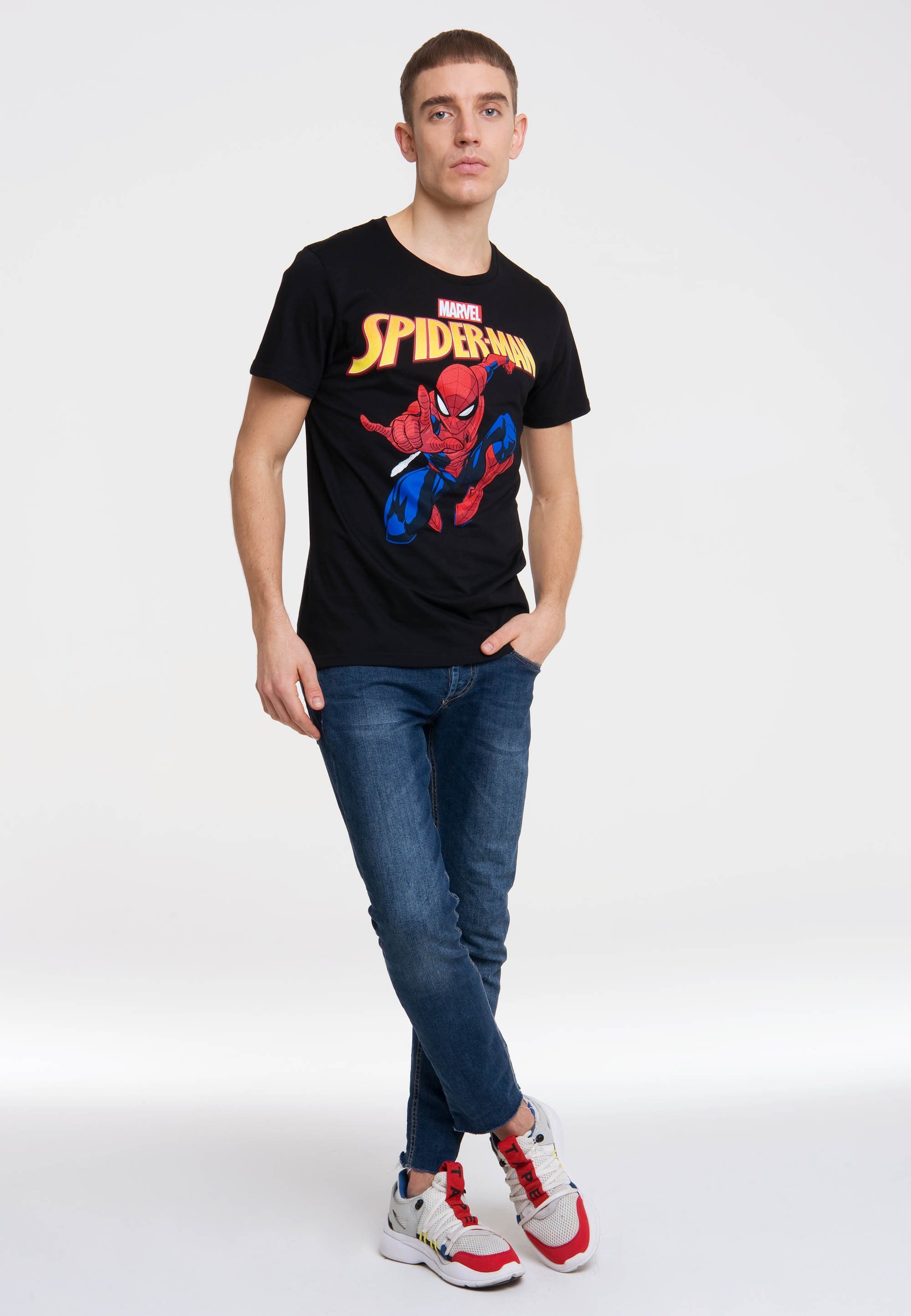 LOGOSHIRT T-Shirt Marvel Comics mit lizenzierten Originaldesign