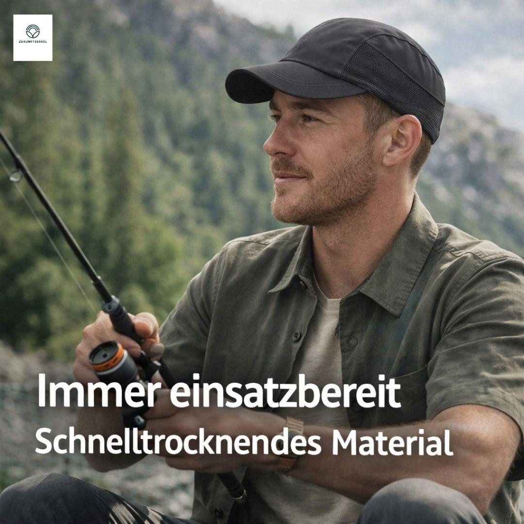 ZUKUNFTSENKEL Baseball Cap Outdoor Kappe Unisex Leicht & Atmungsaktiv mit Netz-Einsätzen (Sommer Basecap Herren & Damen) Laufkappe Sportkappe Schirmmütze