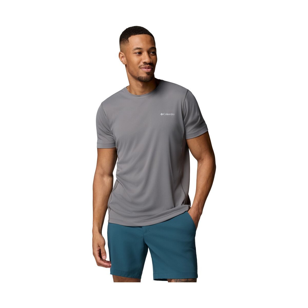 Columbia Kurzarmshirt Zero Rules Light Short Sleeve Crew Innovatives T-Shirt mit Omni-Freeze ZERO™-Kühlung für angenehme