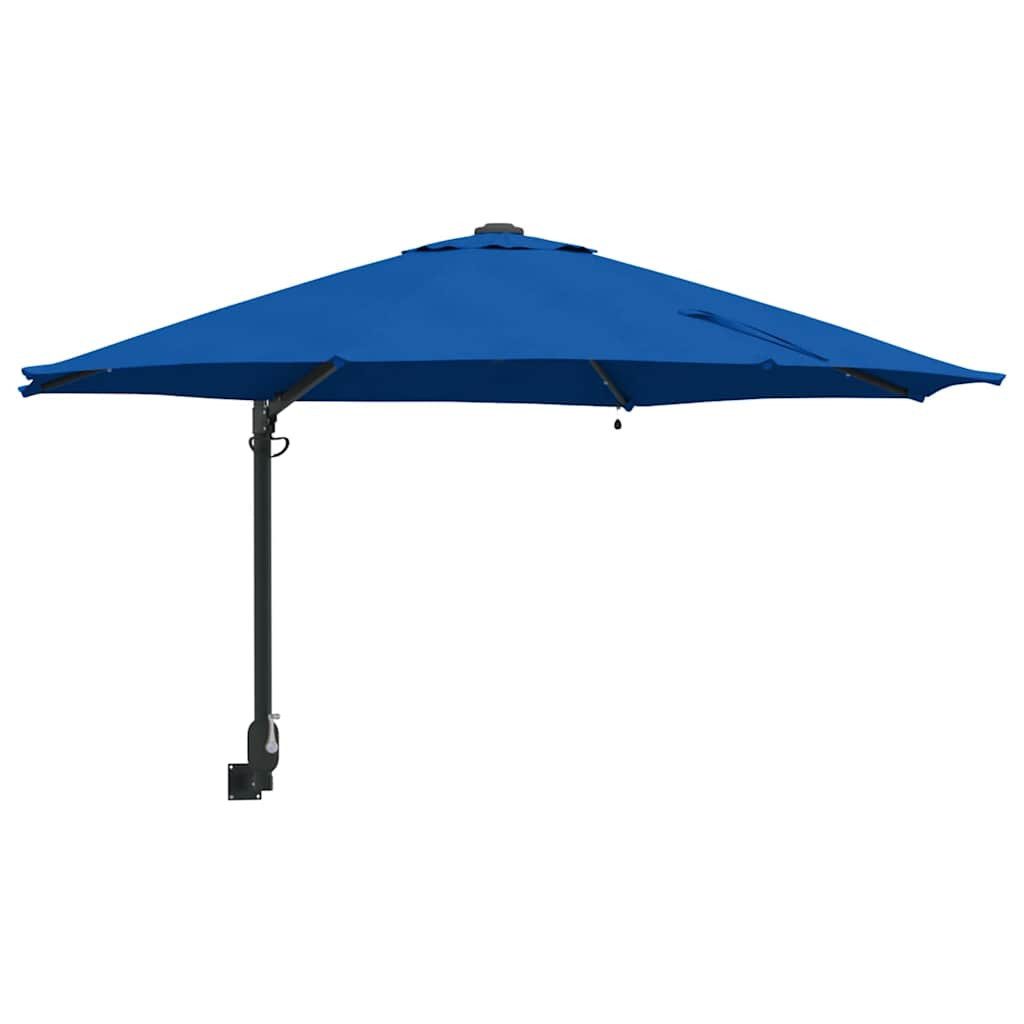 vidaXL Sonnensegel Gartenparasol Blau und Schwarz günstig online kaufen