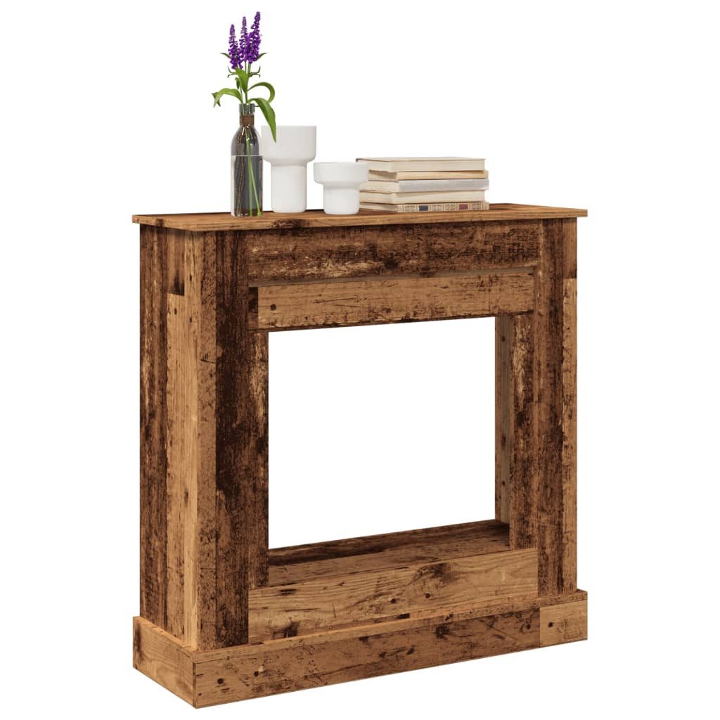 vidaXL Kaminumbauschrank Kaminumrandung Altholz-Optik 90x30x90 cm Holzwerks günstig online kaufen