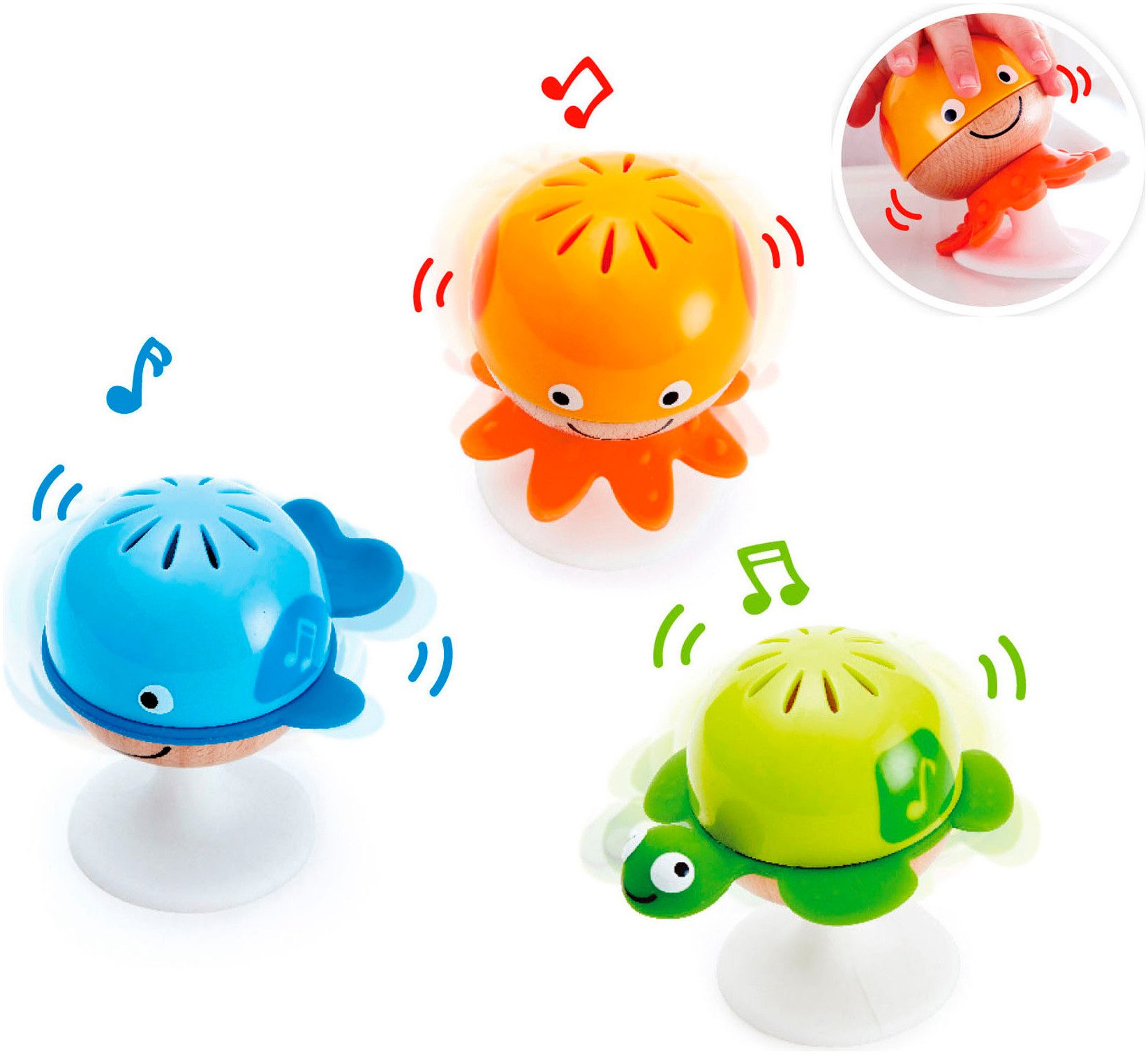 Hape Rassel Rasselset Saugnapf