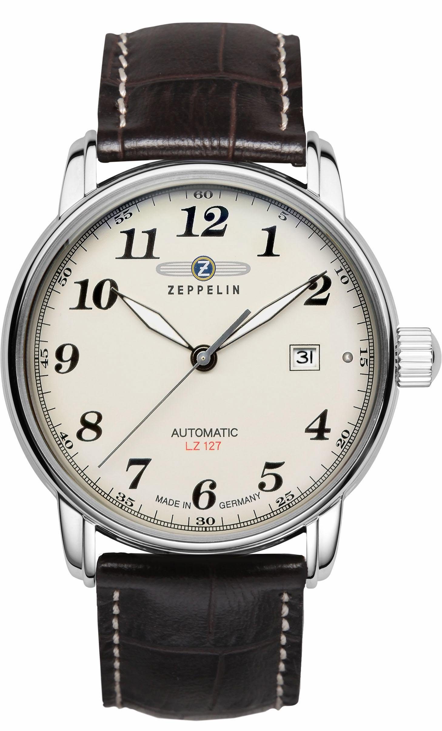 ZEPPELIN Automatikuhr LZ 127 Graf Zeppelin 7656-5, Armbanduhr, Herrenuhr, D günstig online kaufen
