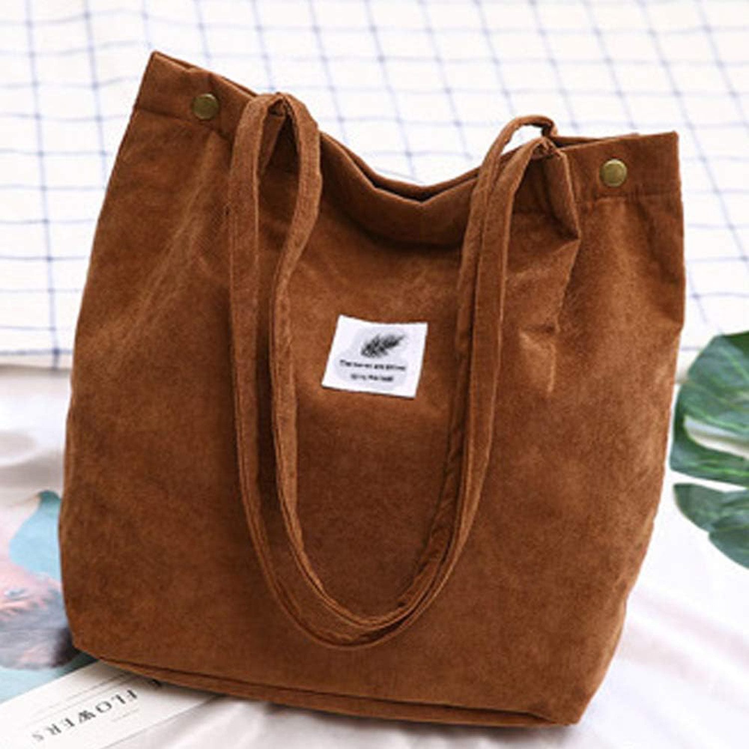 OKWISH Handtasche Kordsamtschultertasche Tote Bag Freizeittasche günstig online kaufen