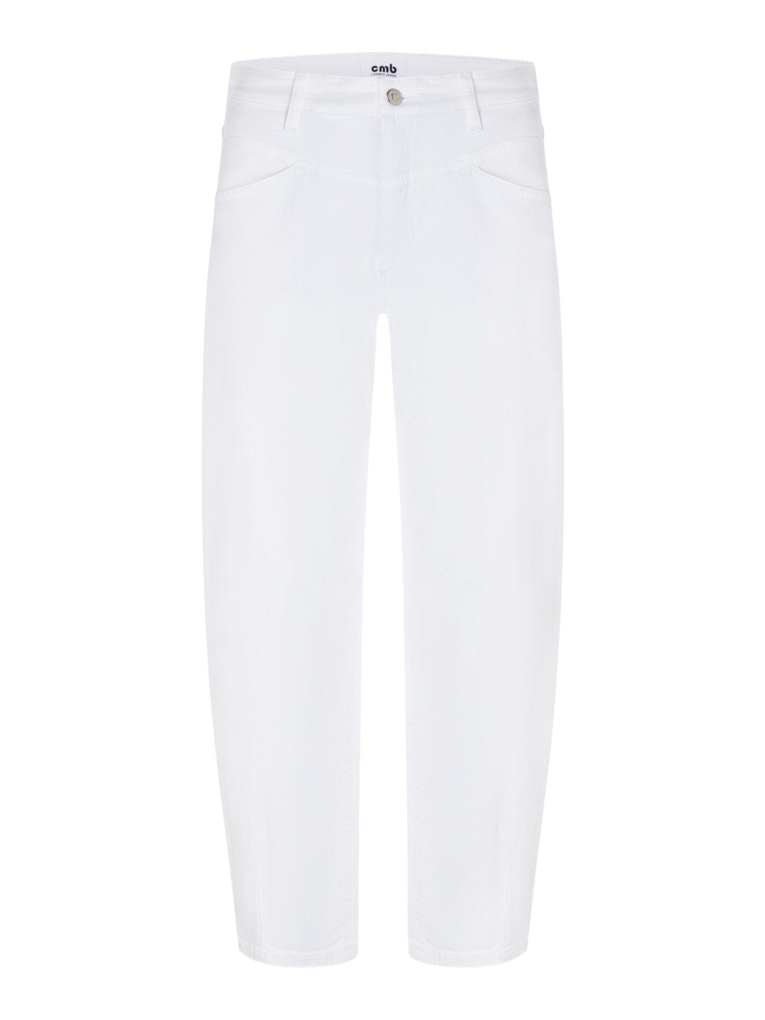 Cambio Stretch-Hose weiß,Casual,Baumwolle,Unifarben