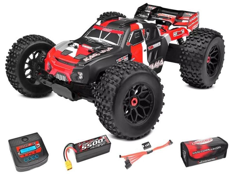 Corally RC-Auto Team Corally Kagama XP 6S RTR – Drive’n Go Pack 4S – Rot
