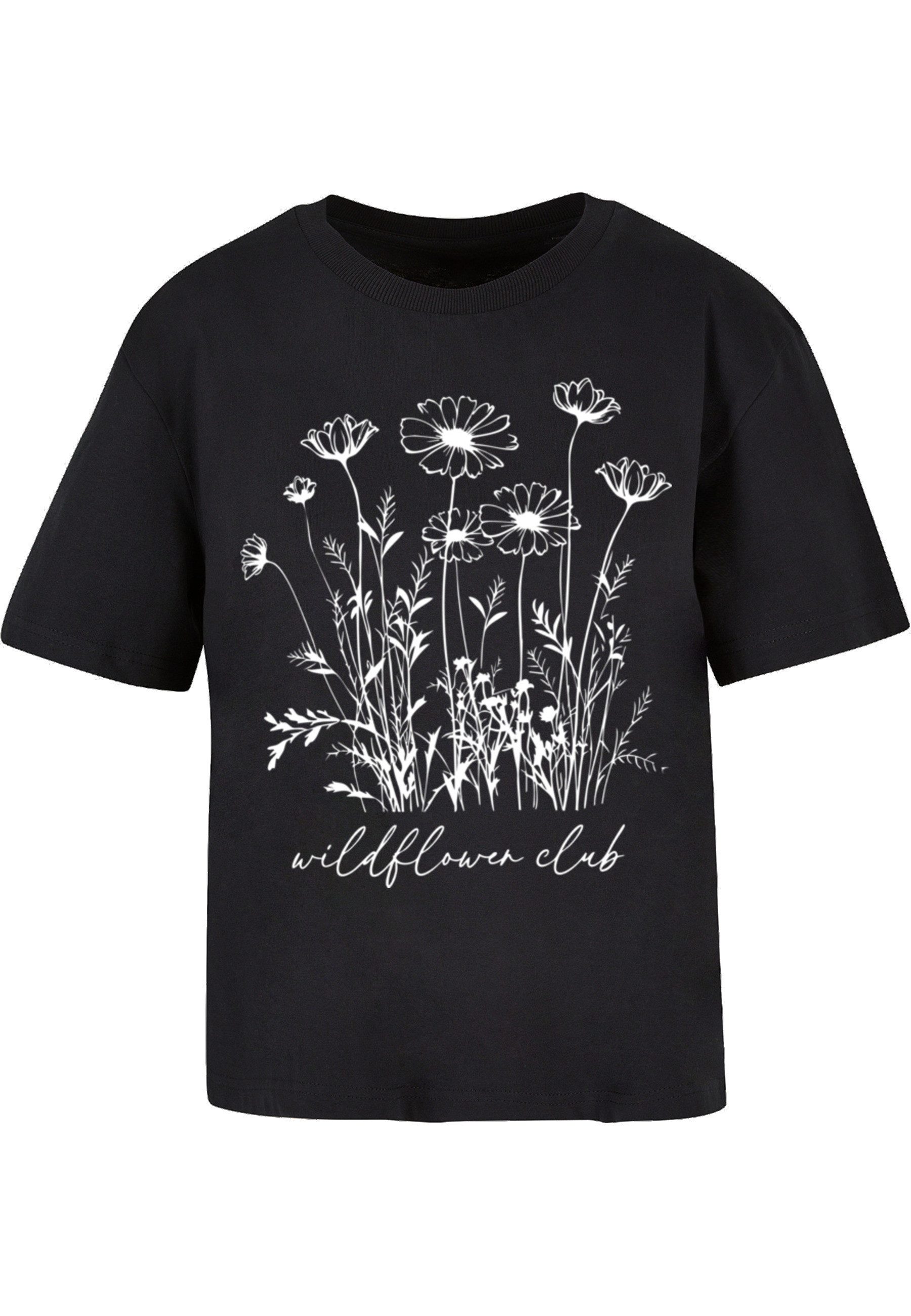CLOUD 5IVE T-Shirt CLOUD 5IVE Ladies 77 Wildflower Black Tee (1-tlg)