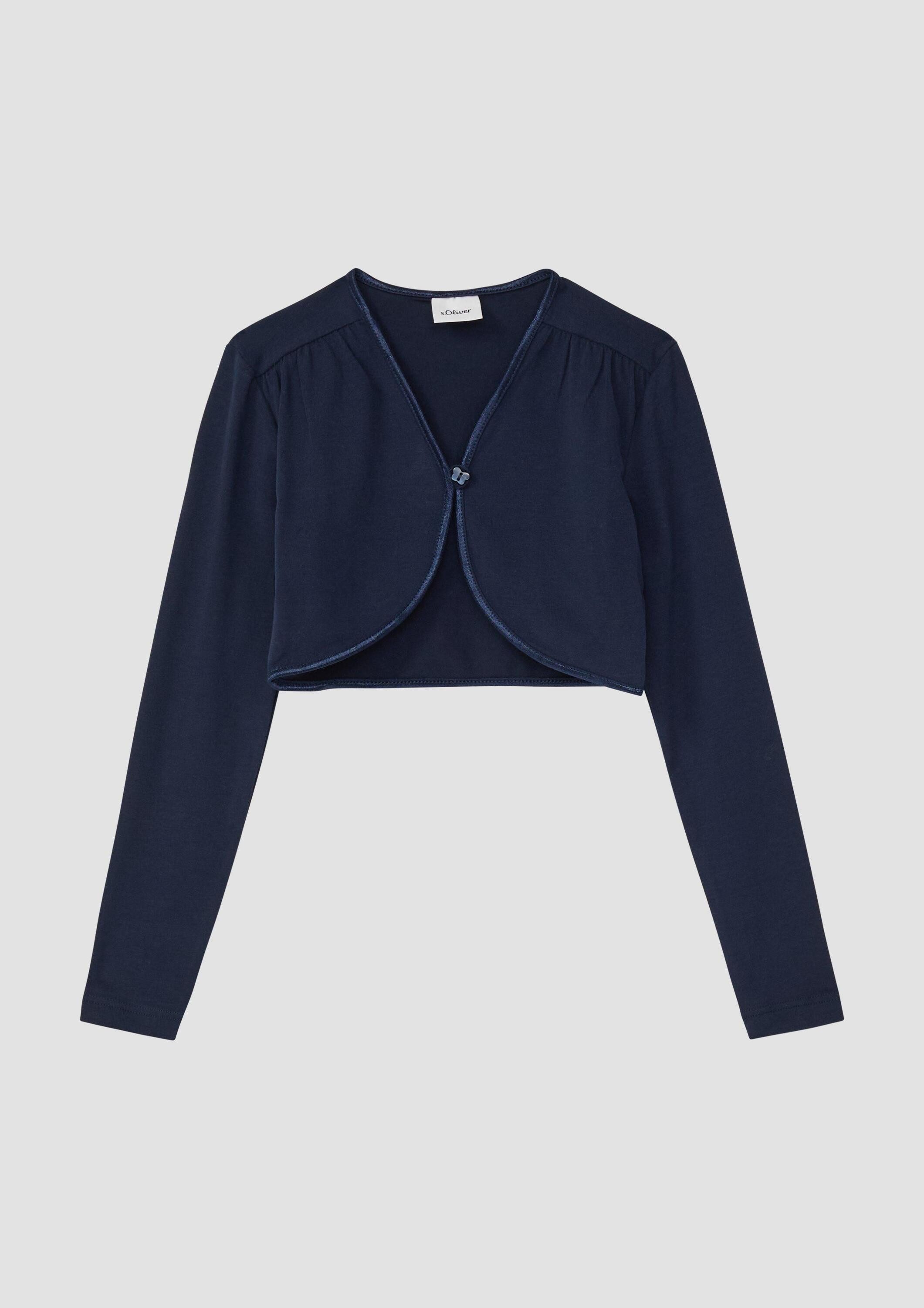 s.Oliver Cardigan Indoor-Bolero Bolero mit Satinkante