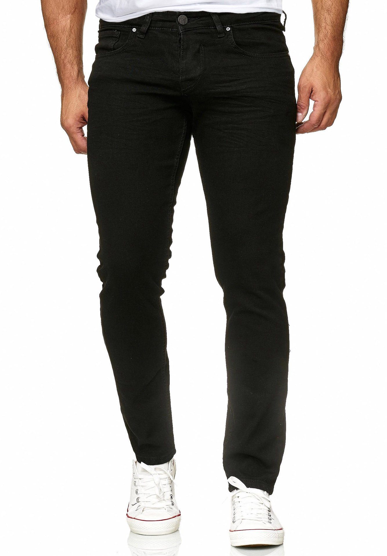 Reslad Stretch-Jeans Reslad Jeans-Herren Slim Fit Basic Style Stretch-Denim Jeans-Hose Stretch Jeans-Hose Slim Fit